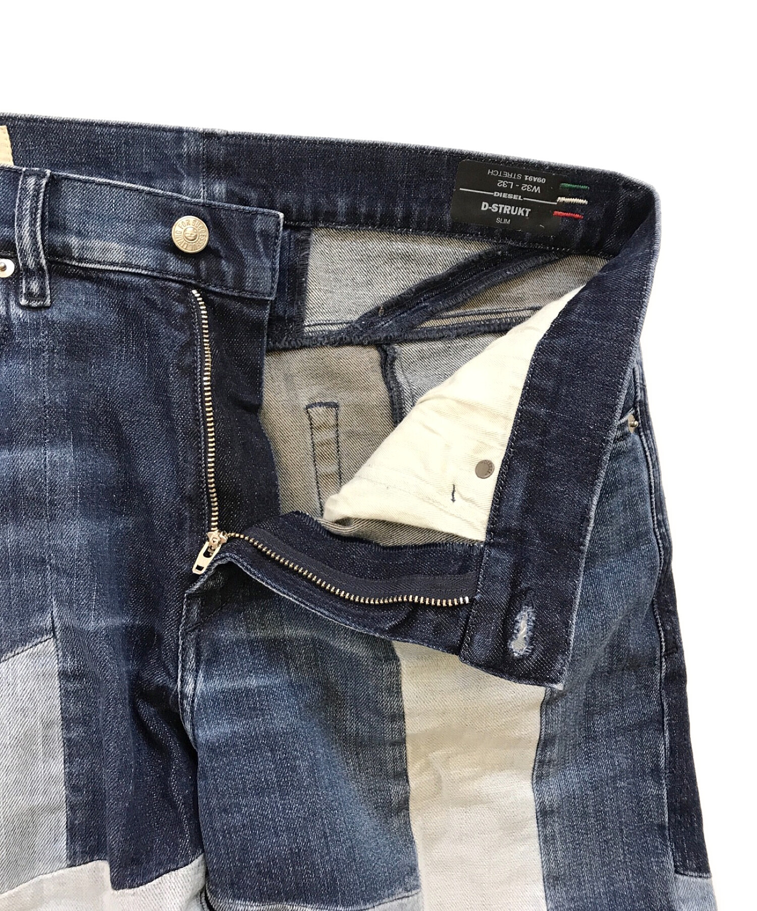 中古・古着通販】DIESEL (ディーゼル) D-Strukt Slim Jeans インディゴ 