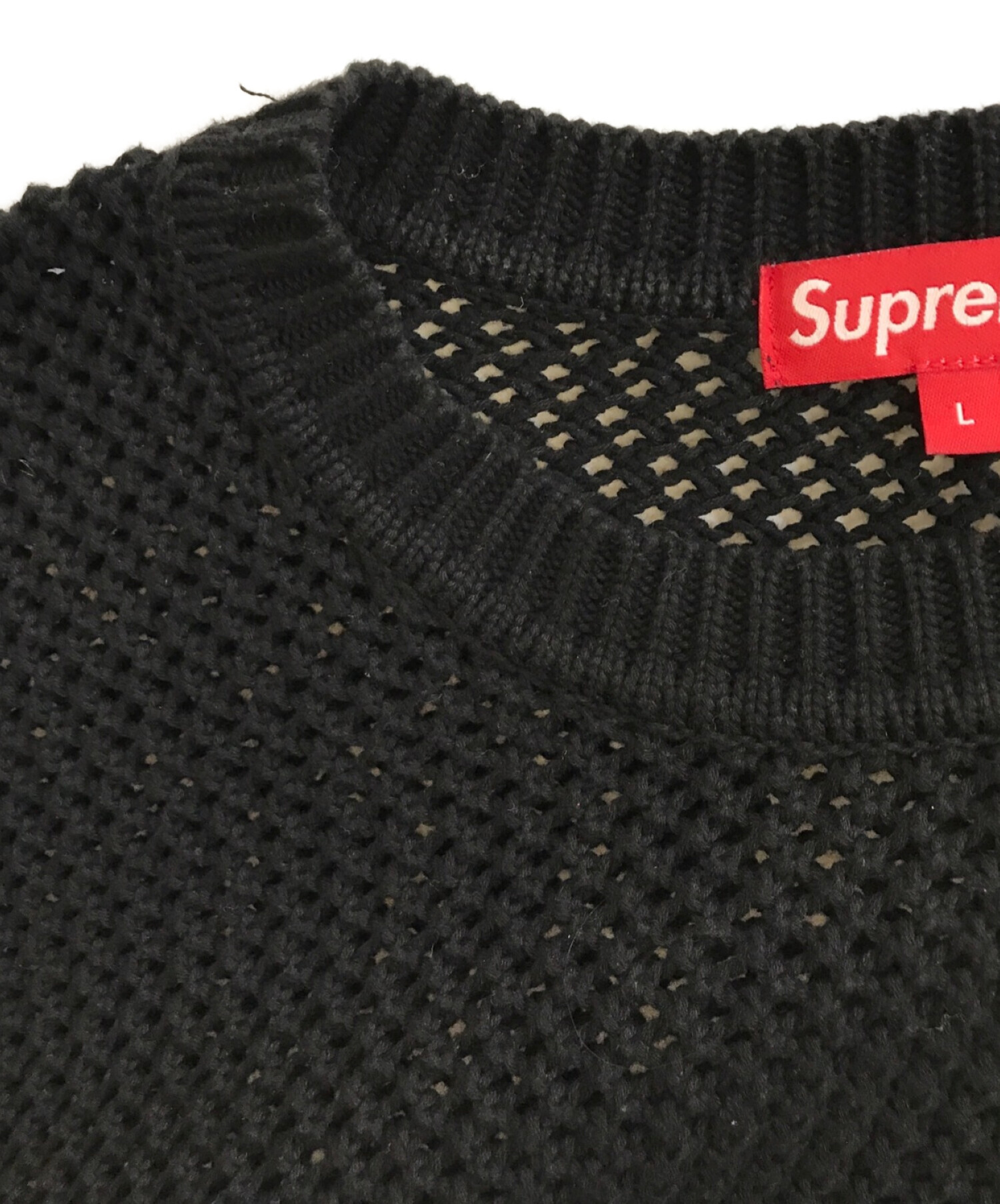 supreme small box sweater 20AW 黒 サイズL