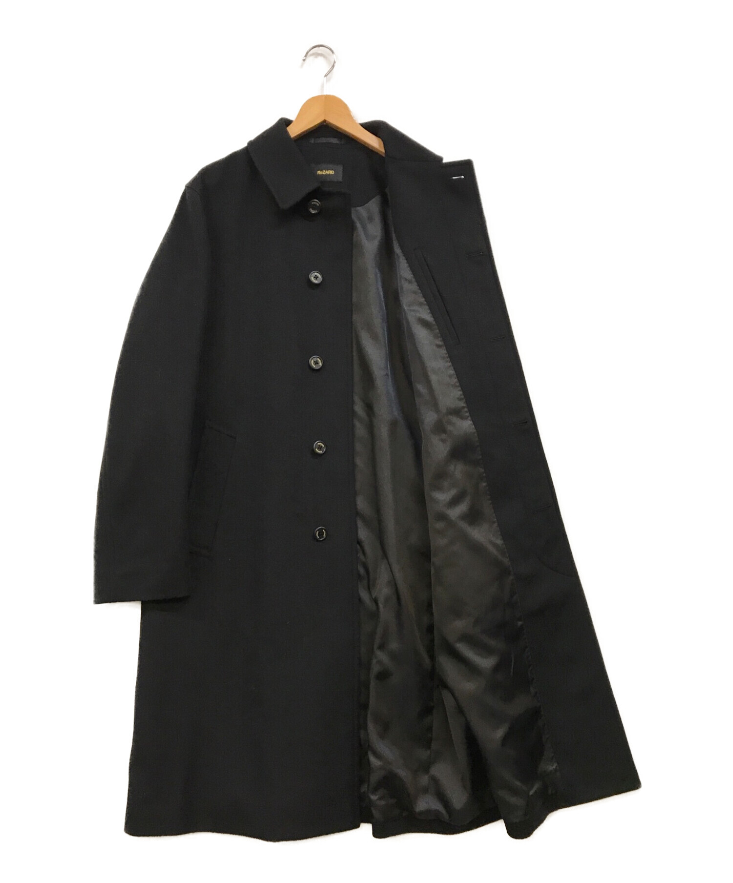 中古・古着通販】ReZARD (リザード) Wool Cashmere Stain Collar Coat