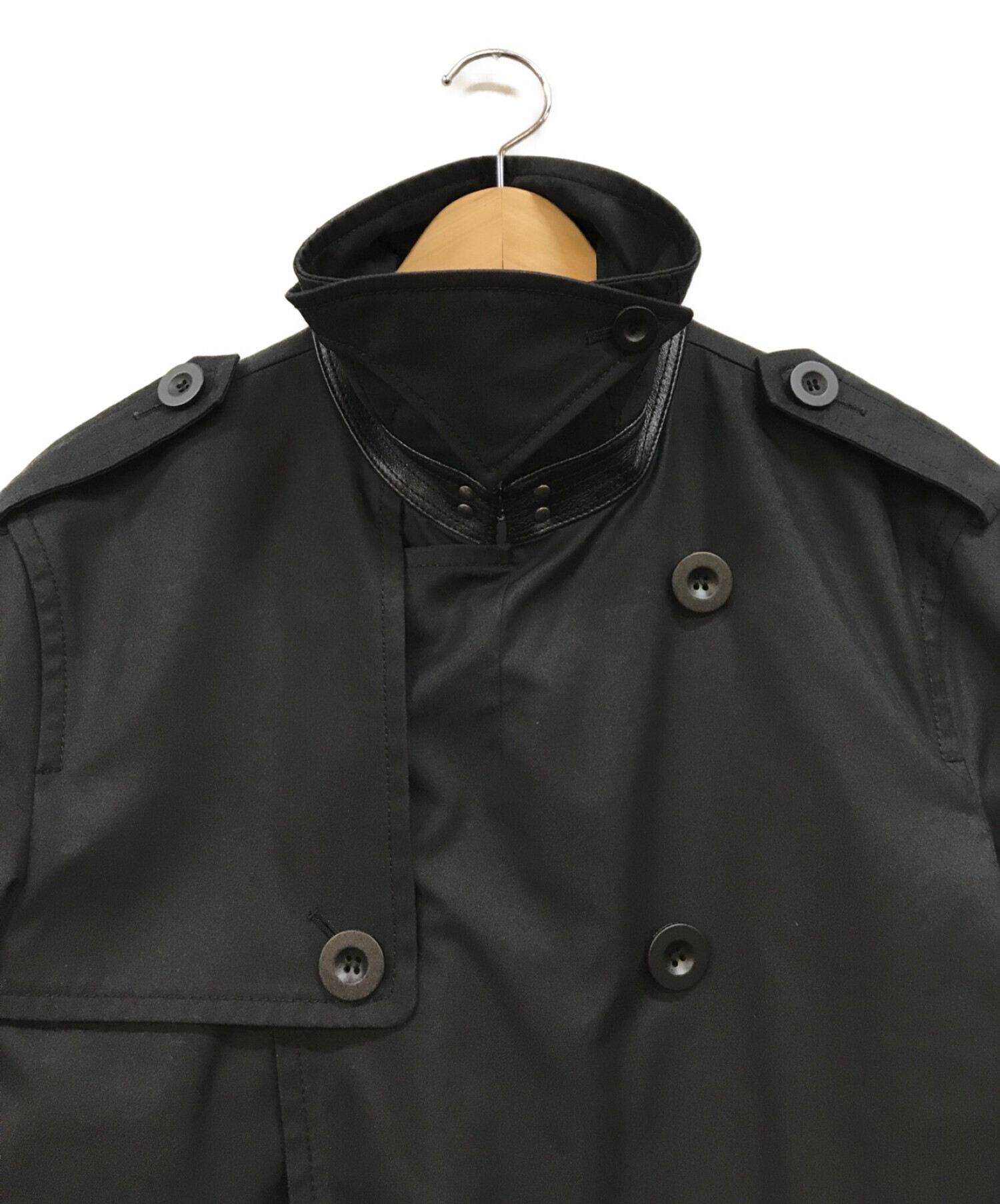 中古・古着通販】COACH (コーチ) トレンチコート ブラック サイズ:M 