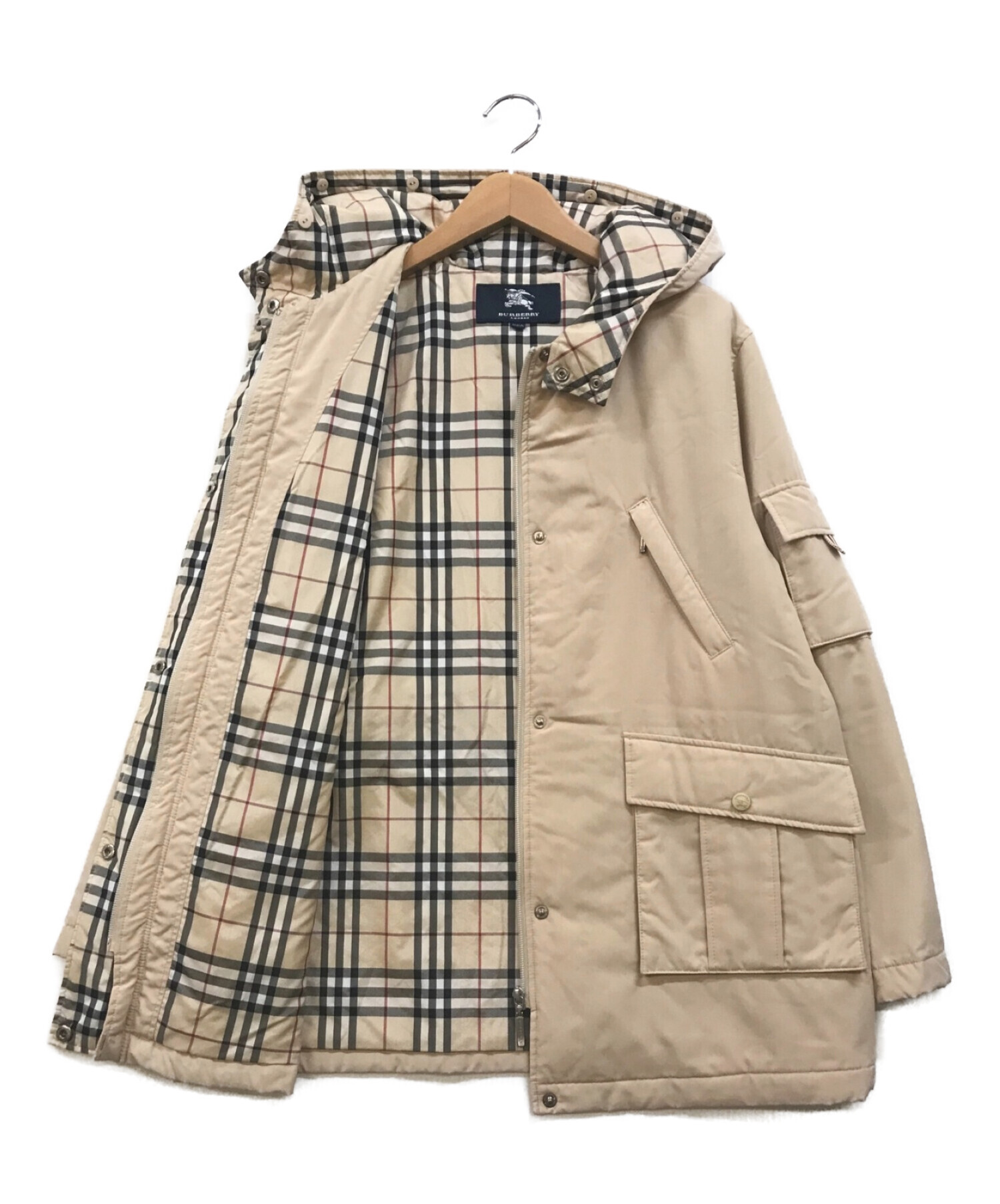 美品】BURBERRY LONDON リバーシブル中綿ジャケト ノバチェック  