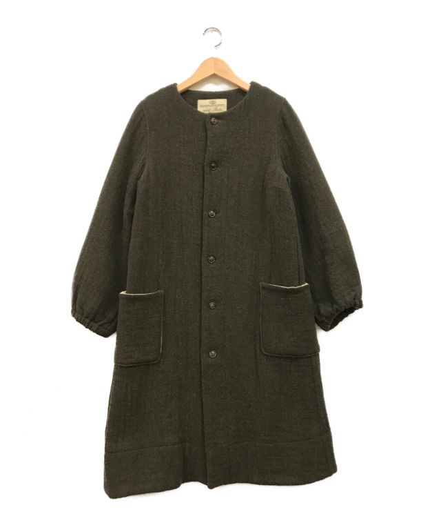 中古・古着通販】nest Robe (ネストローブ) ウールノーカラーコート 