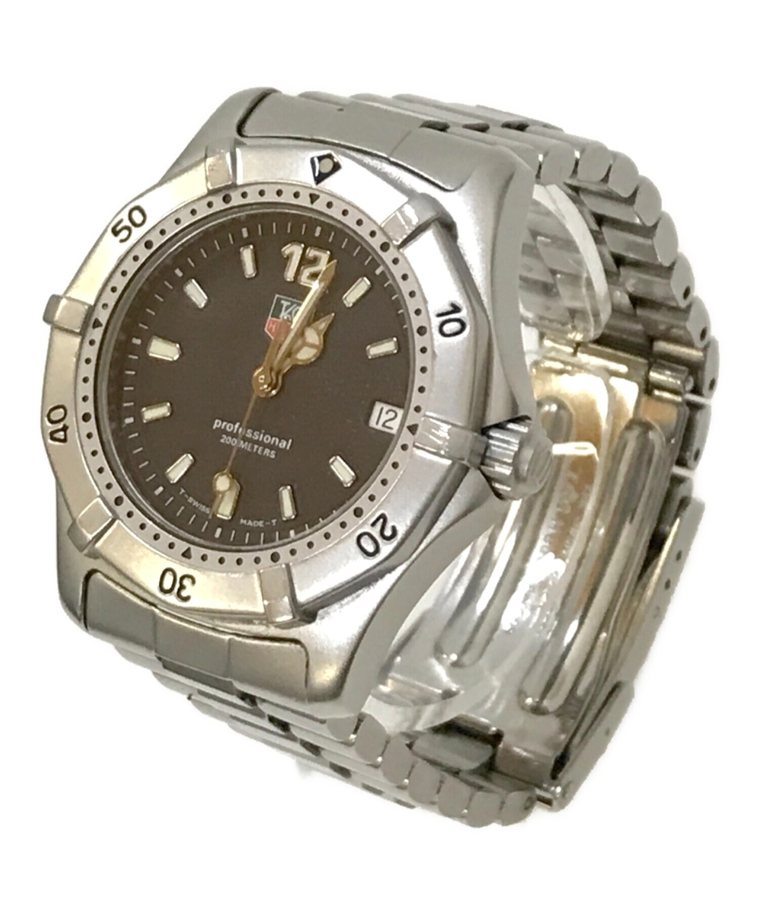 タグホイヤー ジャンク 腕時計 プロフェッショナル ブラック シルバー