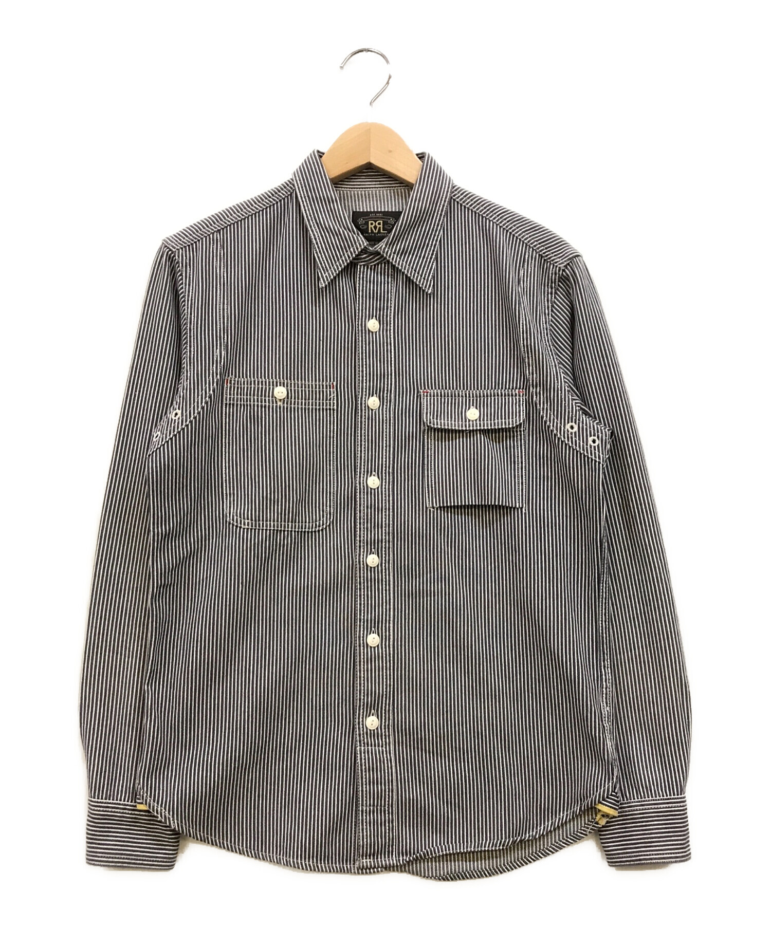 中古・古着通販】RRL (ダブルアールエル) ヒッコリーストライプワーク 