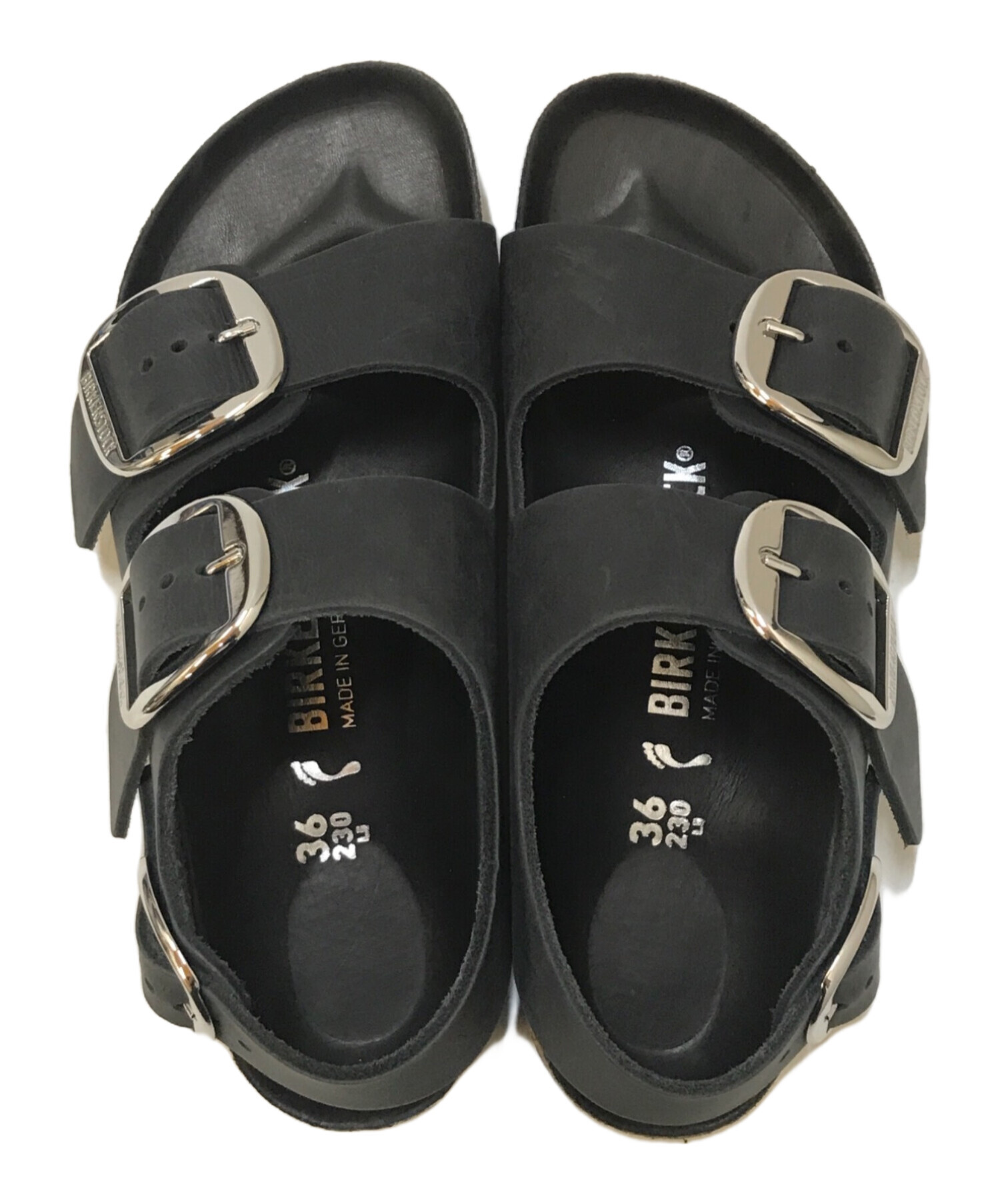 BIRKENSTOCK ミラノ ビッグバックル ブラック 23cm