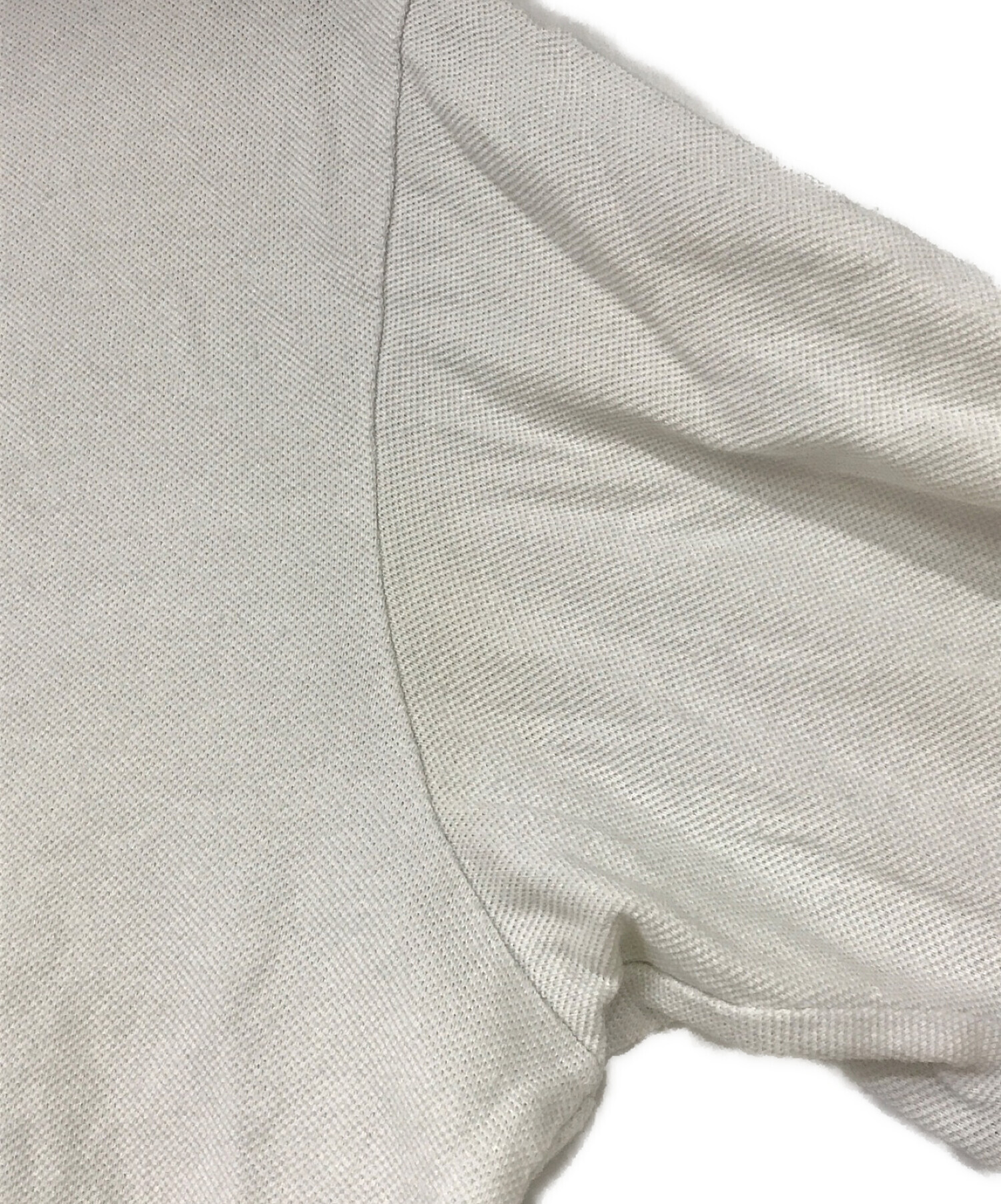 中古・古着通販】MONCLER (モンクレール) ポロシャツ ホワイト サイズ