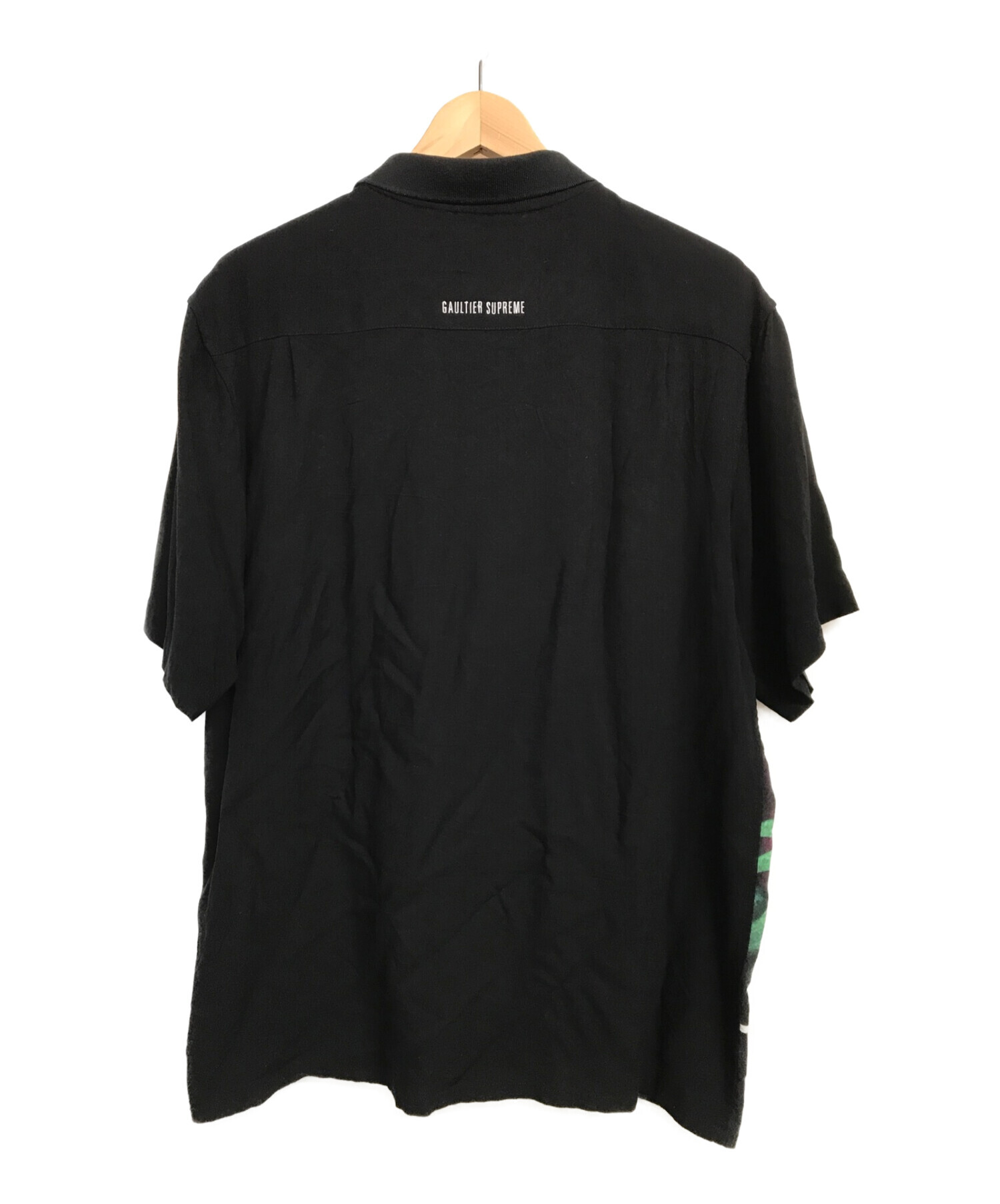 SUPREME × Jean Paul GAULTIER (シュプリーム×ジャンポール・ゴルチエ) Flower Power Rayon Shirt  ブラック×グリーン サイズ:M