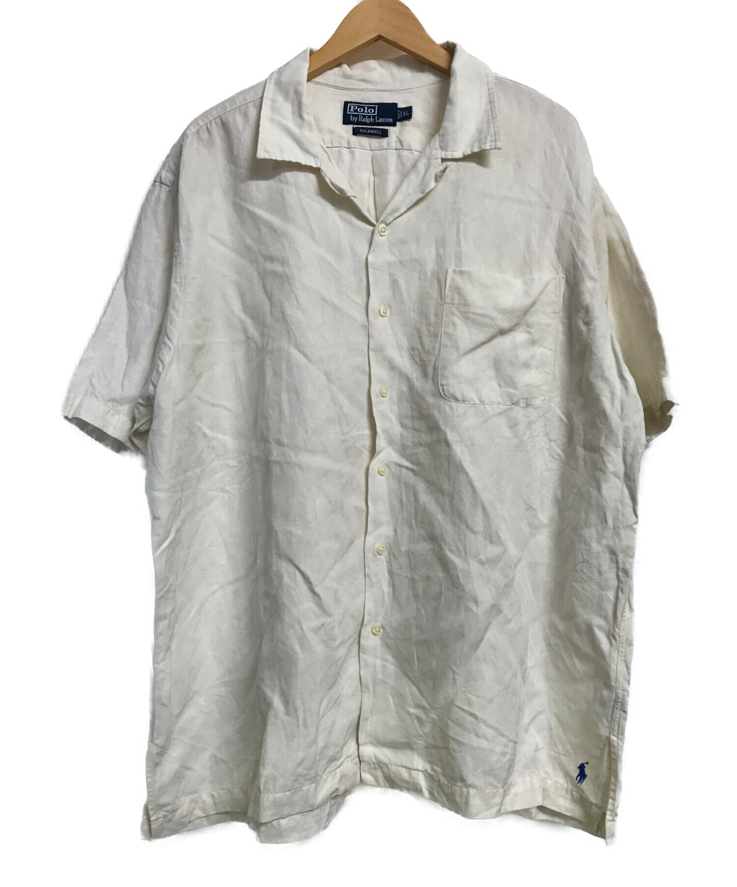 POLO RALPH LAUREN (ポロ・ラルフローレン) CALDWELLオープンカラーシャツ ホワイト サイズ:XL