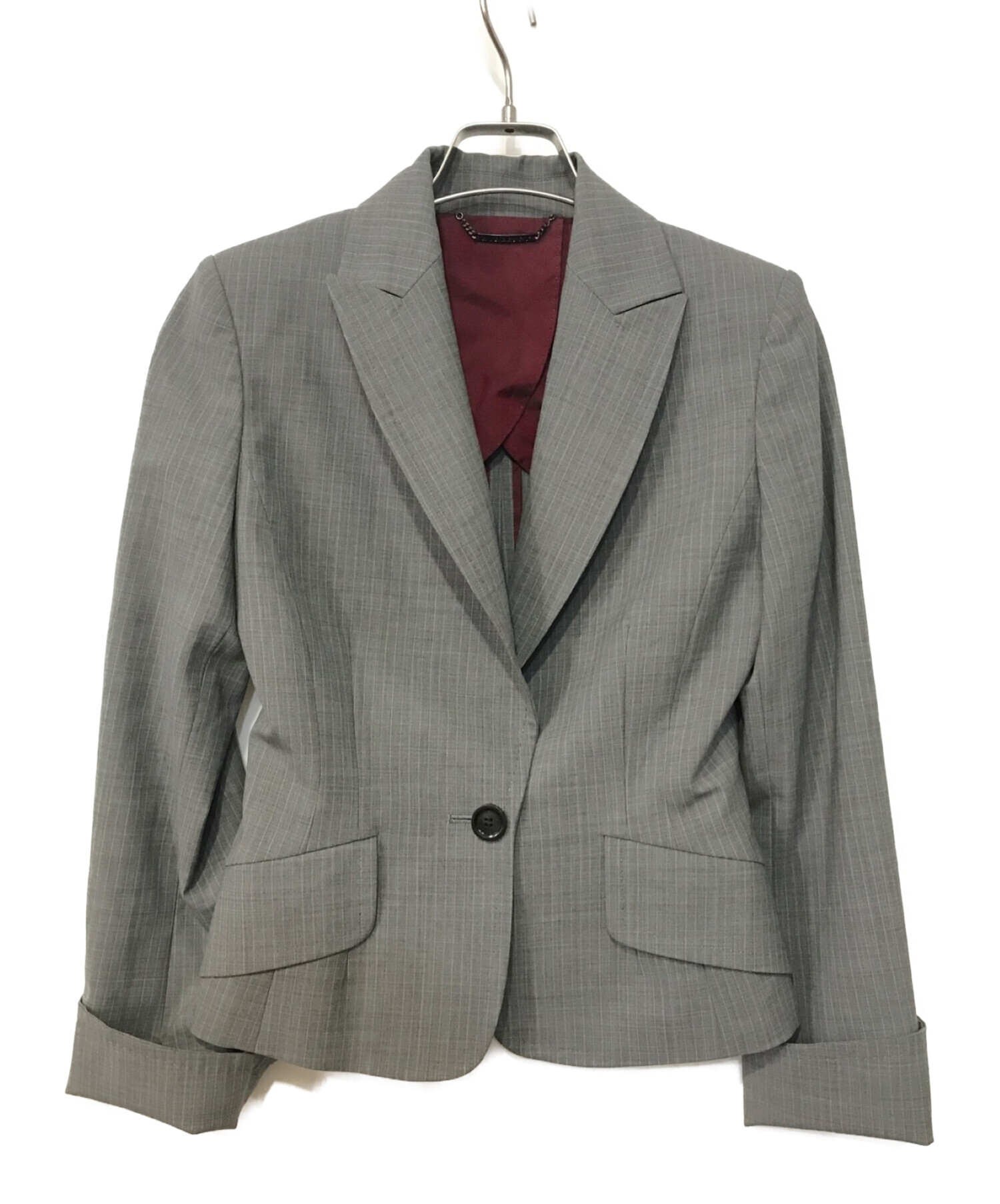 BURBERRY (バーバリー) セットアップスーツ グレー サイズ:ジャケット38/スカート36