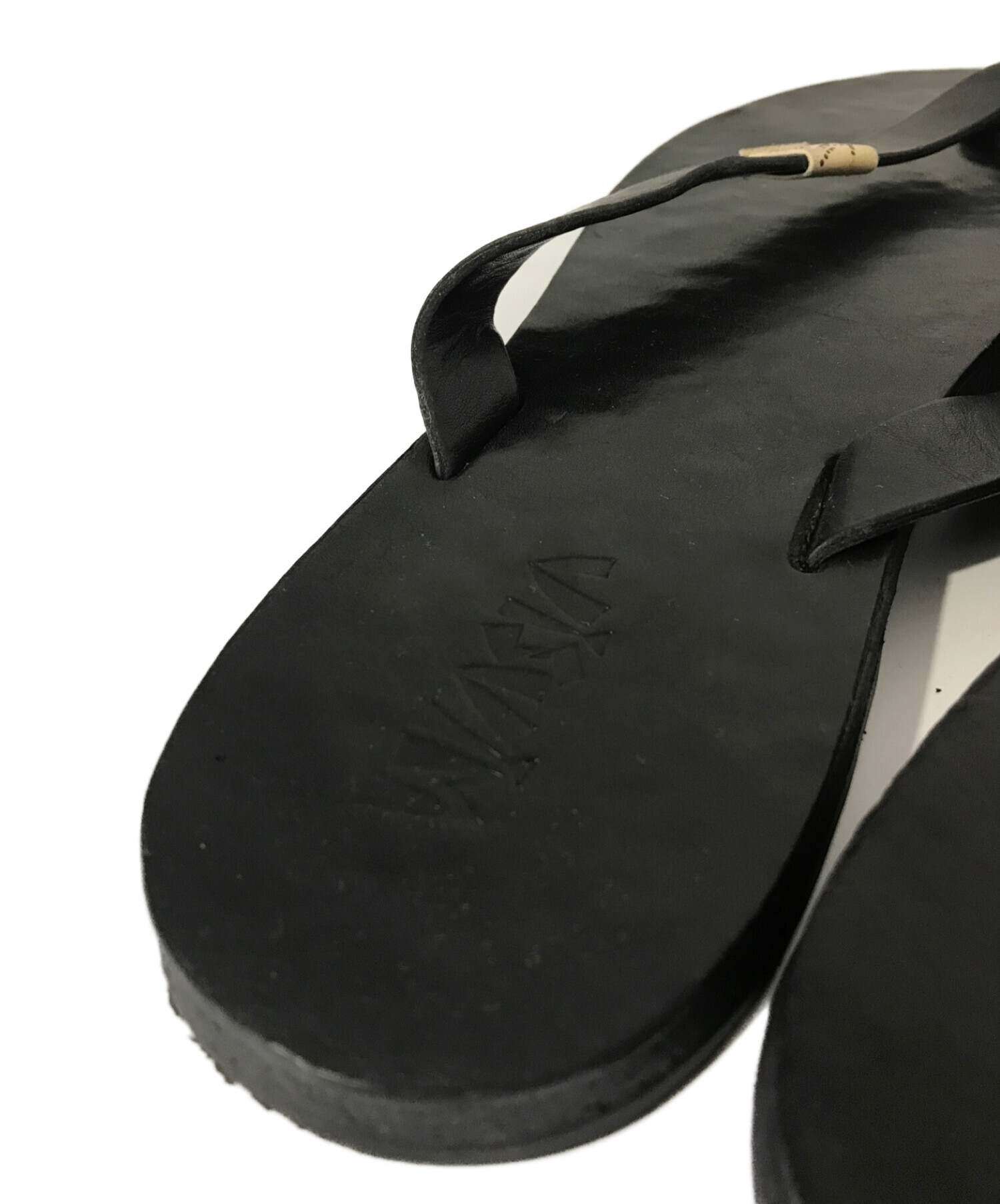 靴 visvim HANA SANDAL-FOLK black visvim HANA SANDAL-FOLK black ビズビムサンダル