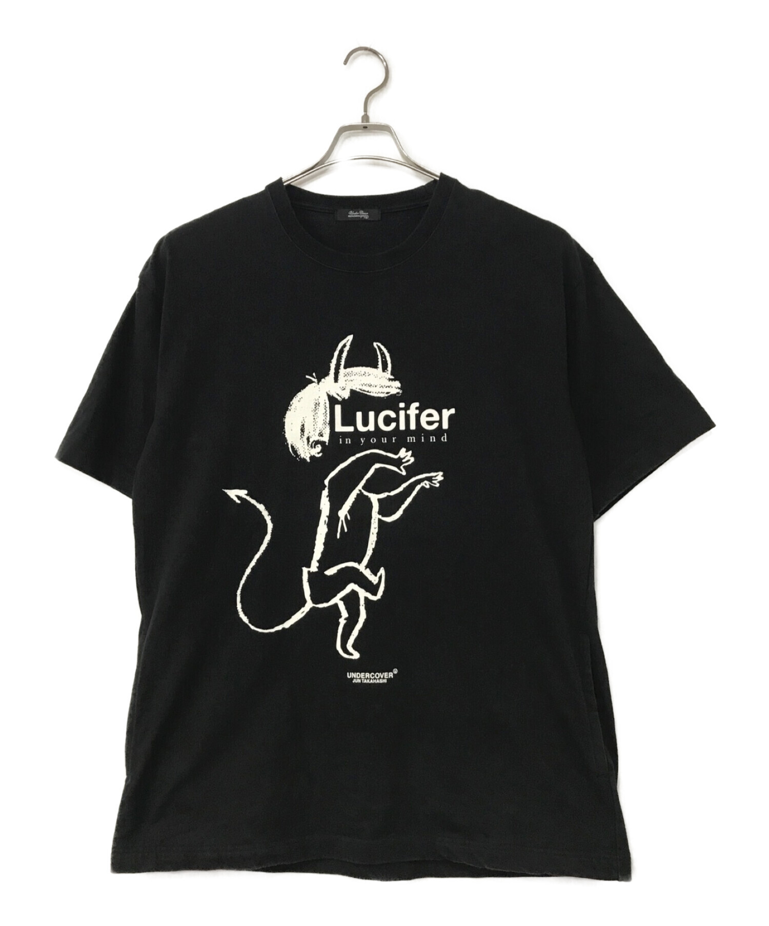 UNDERCOVER (アンダーカバー) LUCIFERオーバーサイズプリントTシャツ ブラック サイズ:4