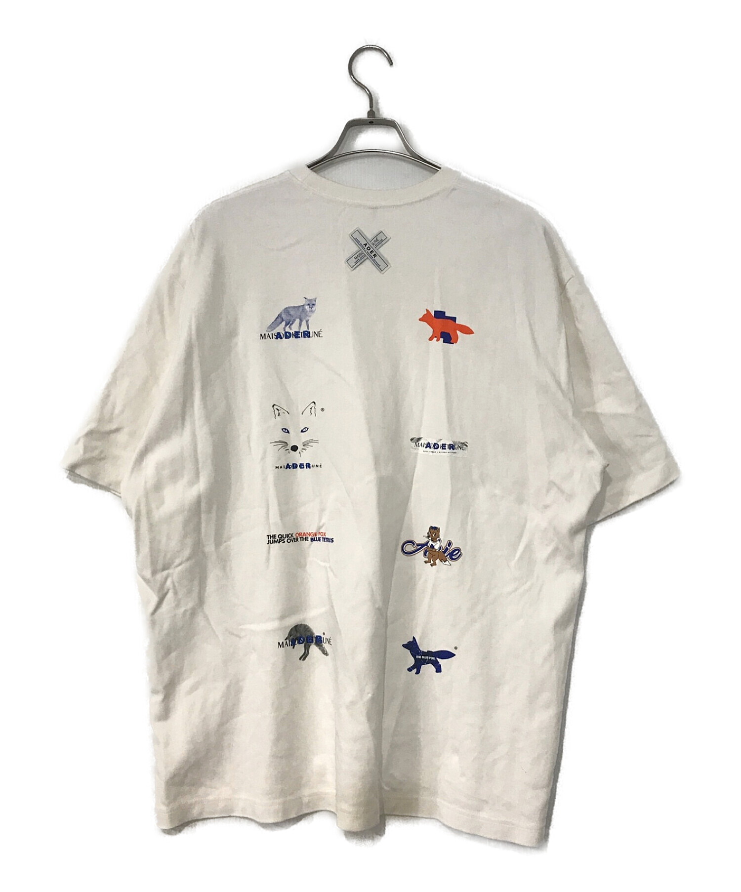 【希少】ader error x maison kitsune コラボTシャツ