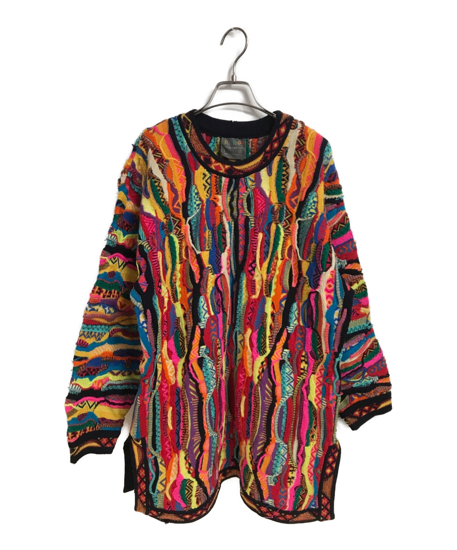 中古・古着通販】Coogi (クージー) 3Dニット マルチカラー 