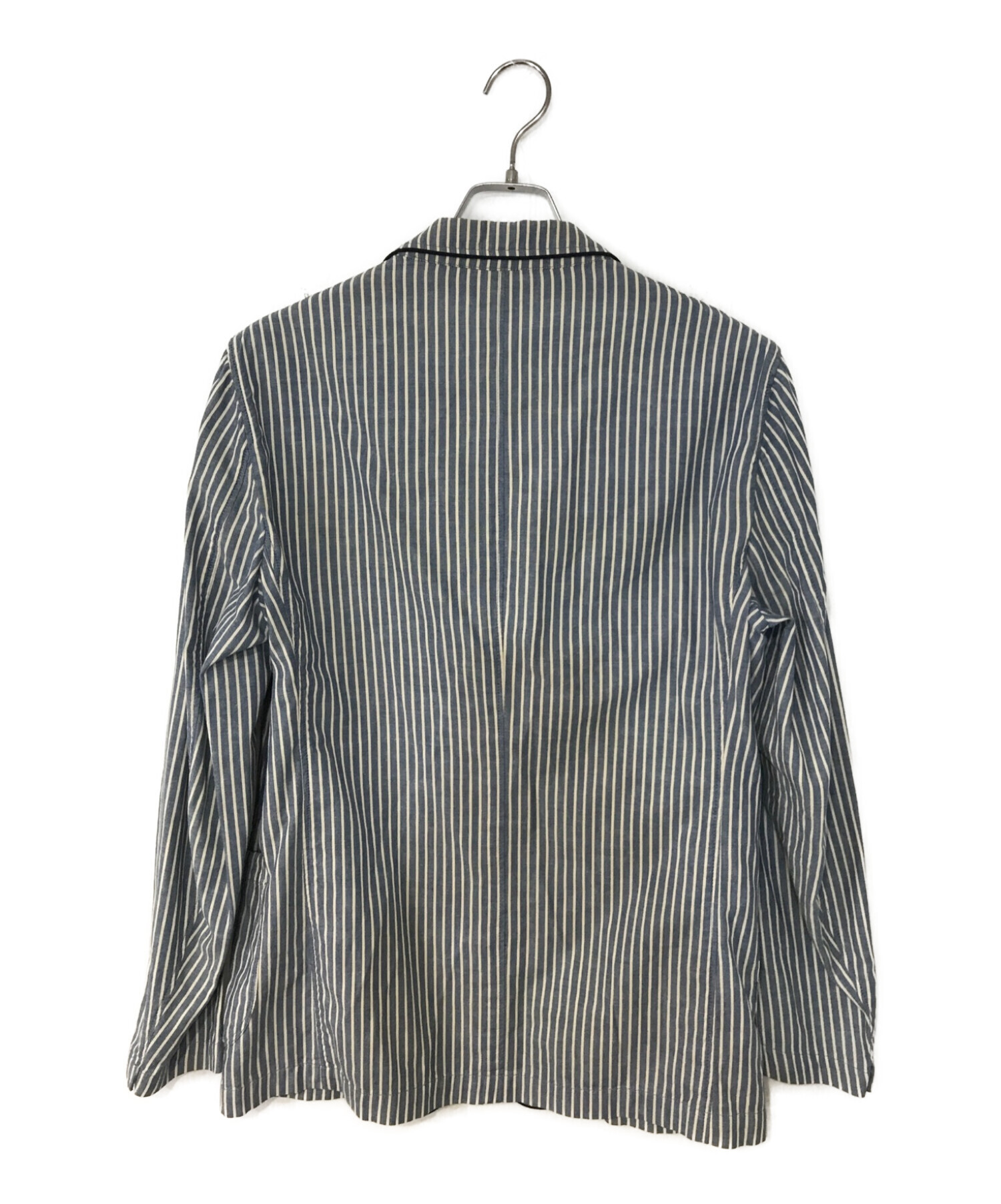 中古・古着通販】LARDINI (ラルディーニ) ストライプジャケット ブルー 