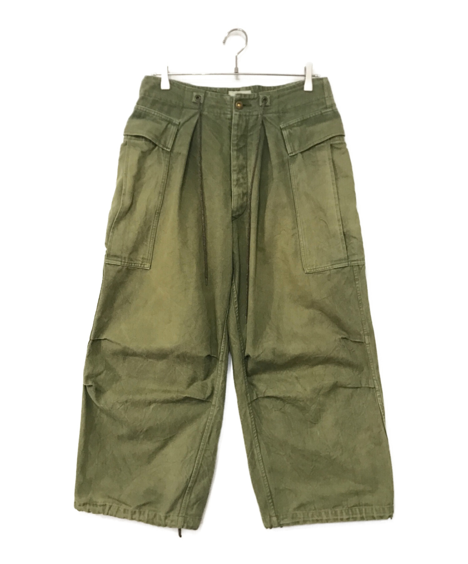 中古・古着通販】HERILL (ヘリル) DUCK CARGO PANTS BROWN オリーブ 