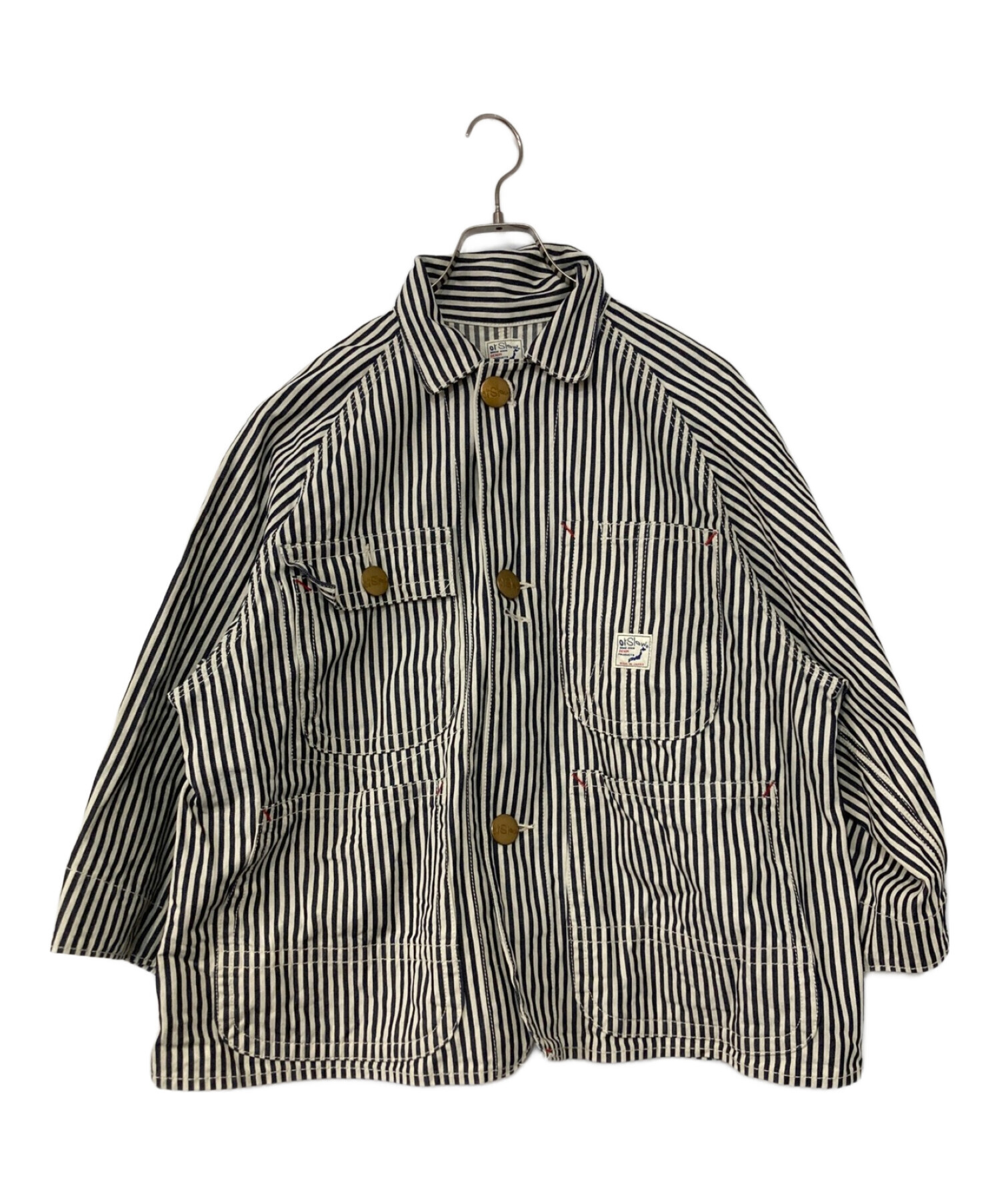 オアスロウ】ノーカラー カバーオール オフホワイト 【公式通販】