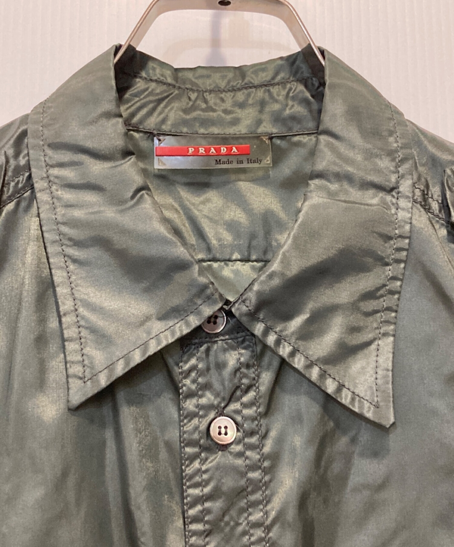 中古・古着通販】PRADA SPORTS (プラダスポーツ) ナイロンシアーシャツ 