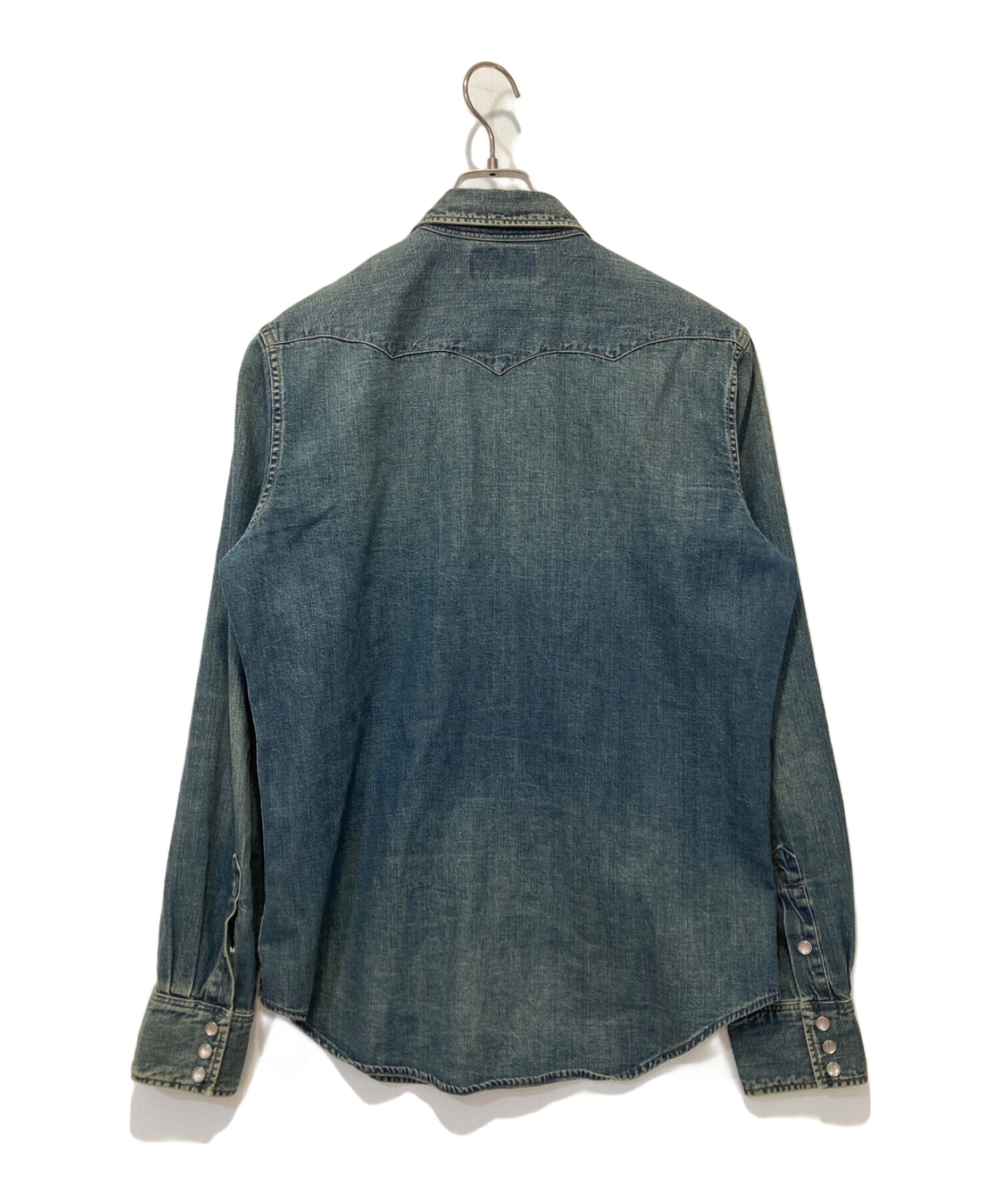 中古・古着通販】RRL (ダブルアールエル) ウエスタンデニムシャツ 
