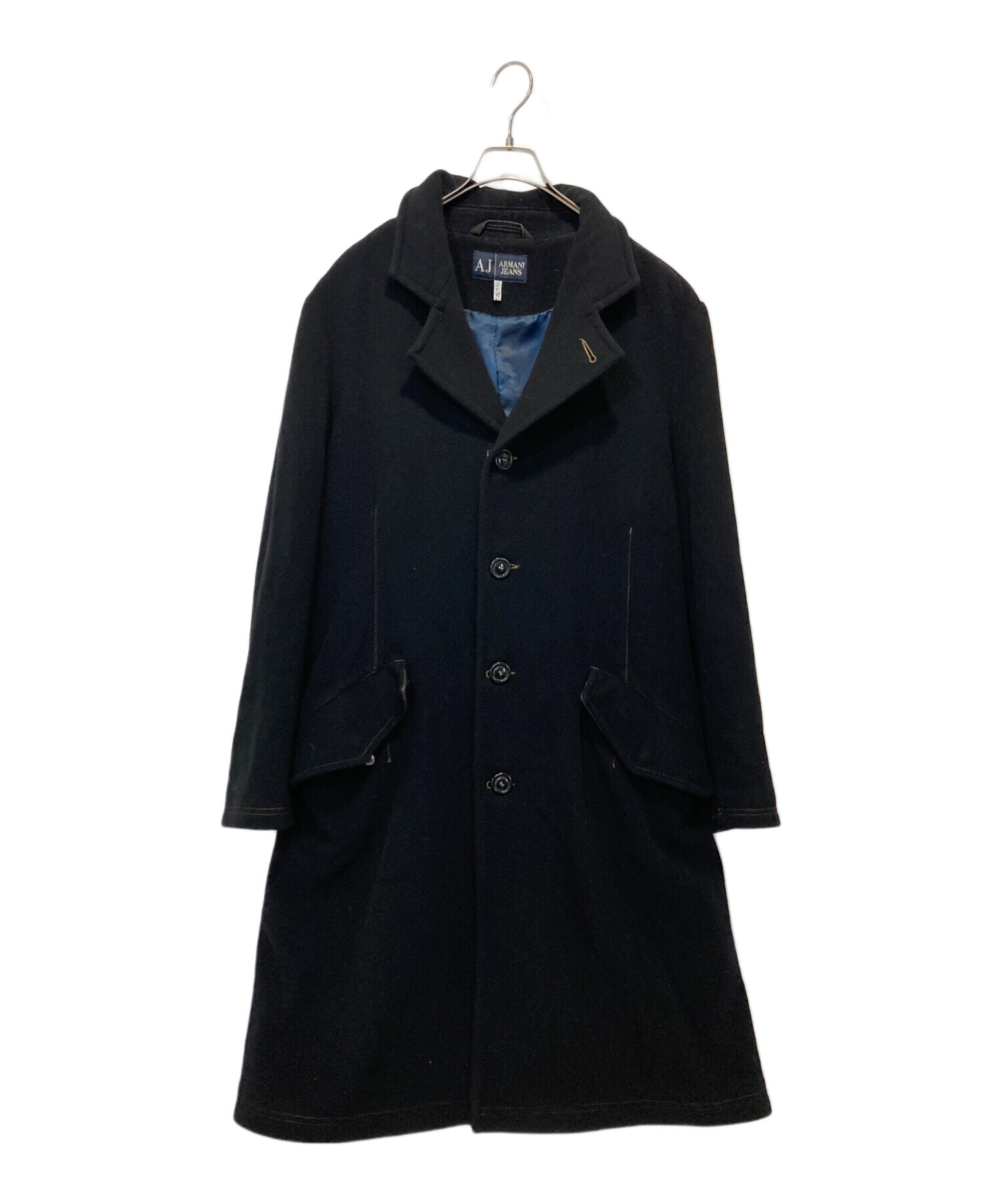 中古・古着通販】ARMANI JEANS (アルマーニジーンズ) コート ブラック 