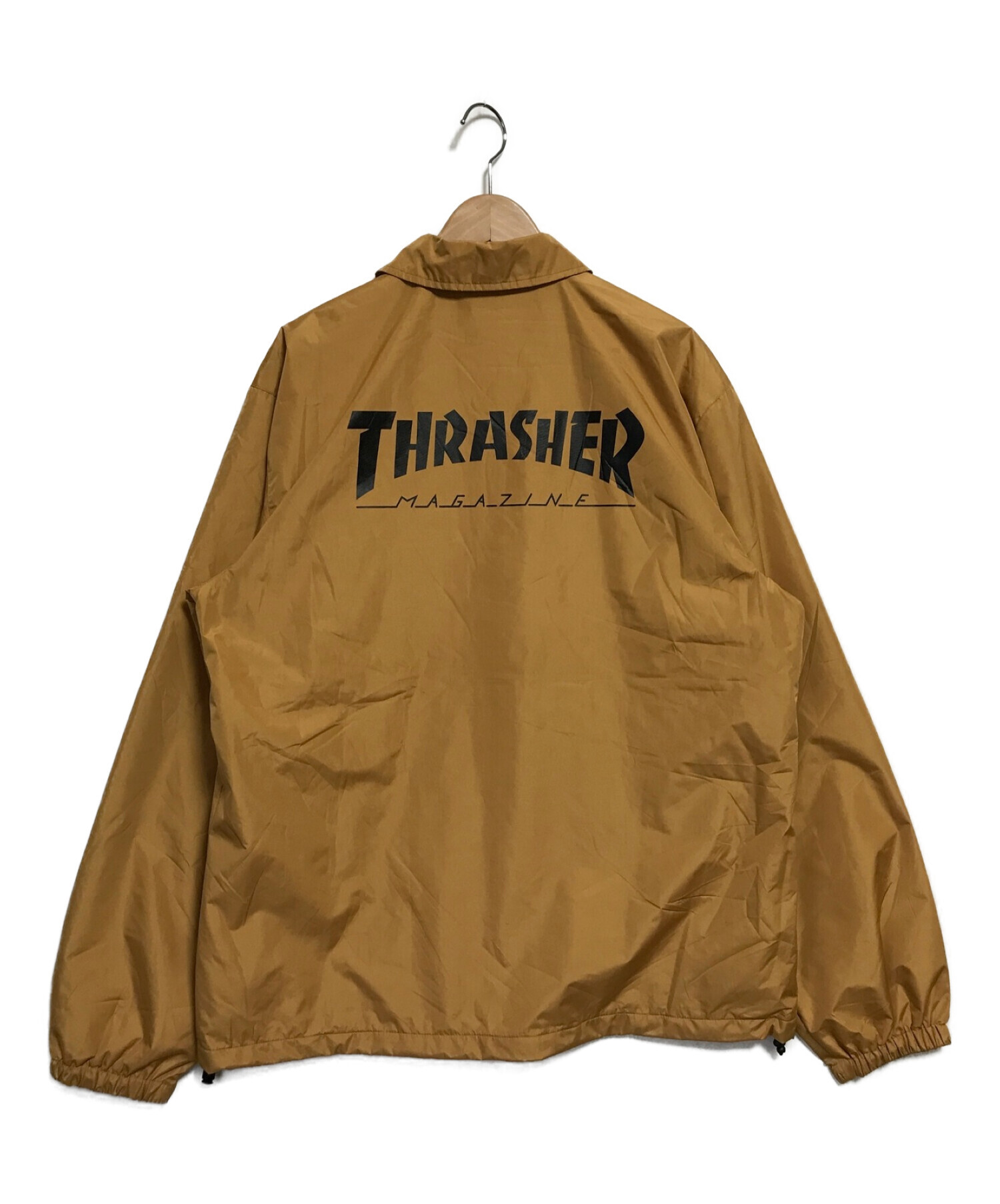 THRASHER (スラッシャー) コーチジャケット ブラウン サイズ:L