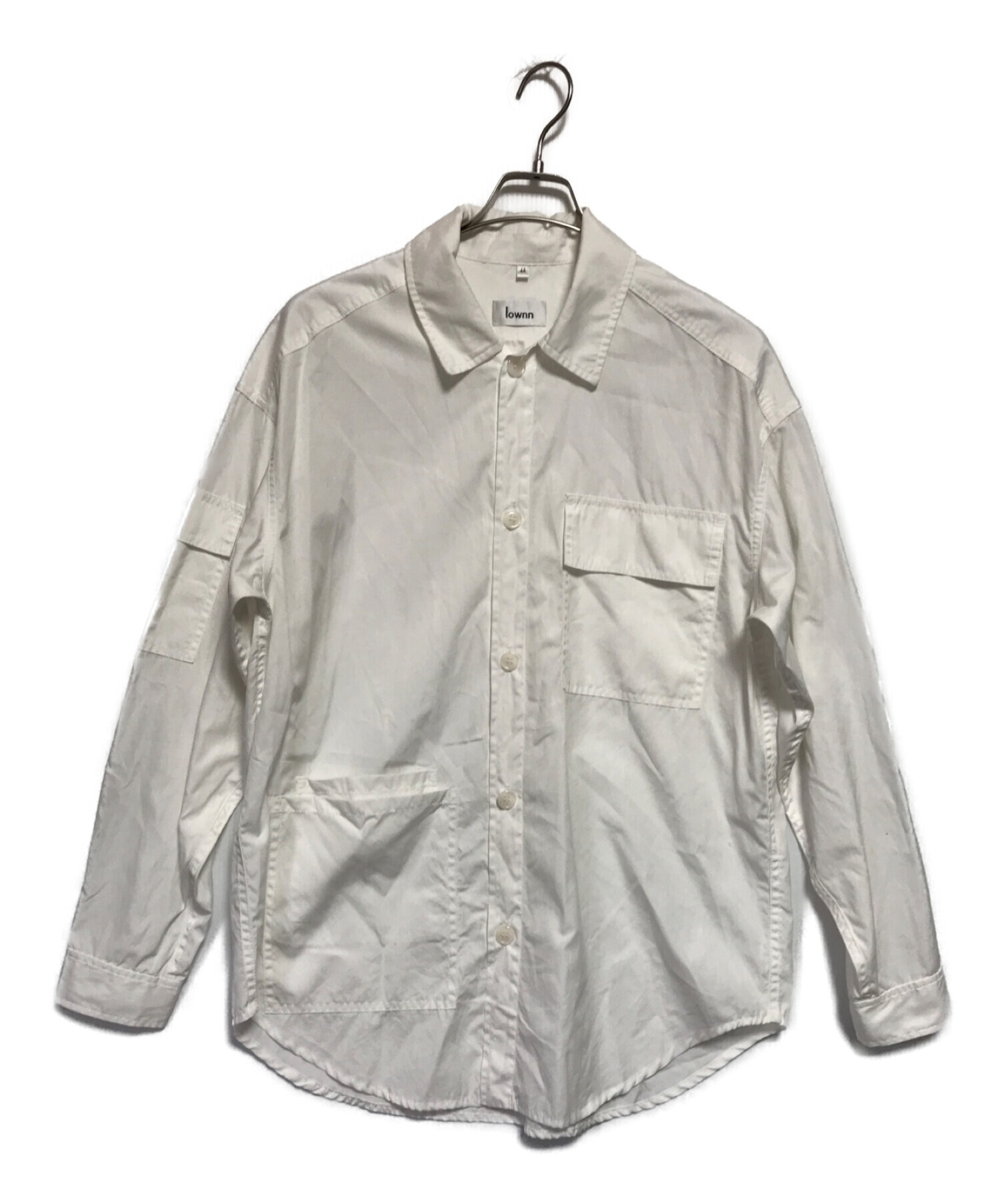 lownn (ローン) Utility Long shirt/ユーティリティロング ホワイト サイズ:44(下記参照)