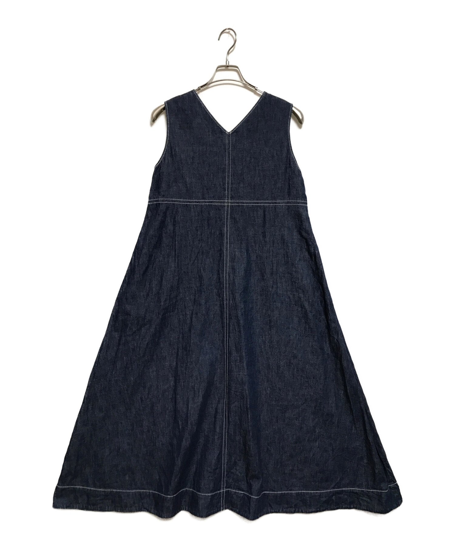 Spick and Span (スピックアンドスパン) テントライン Vネックワンピース インディゴ サイズ:-(下記参照)