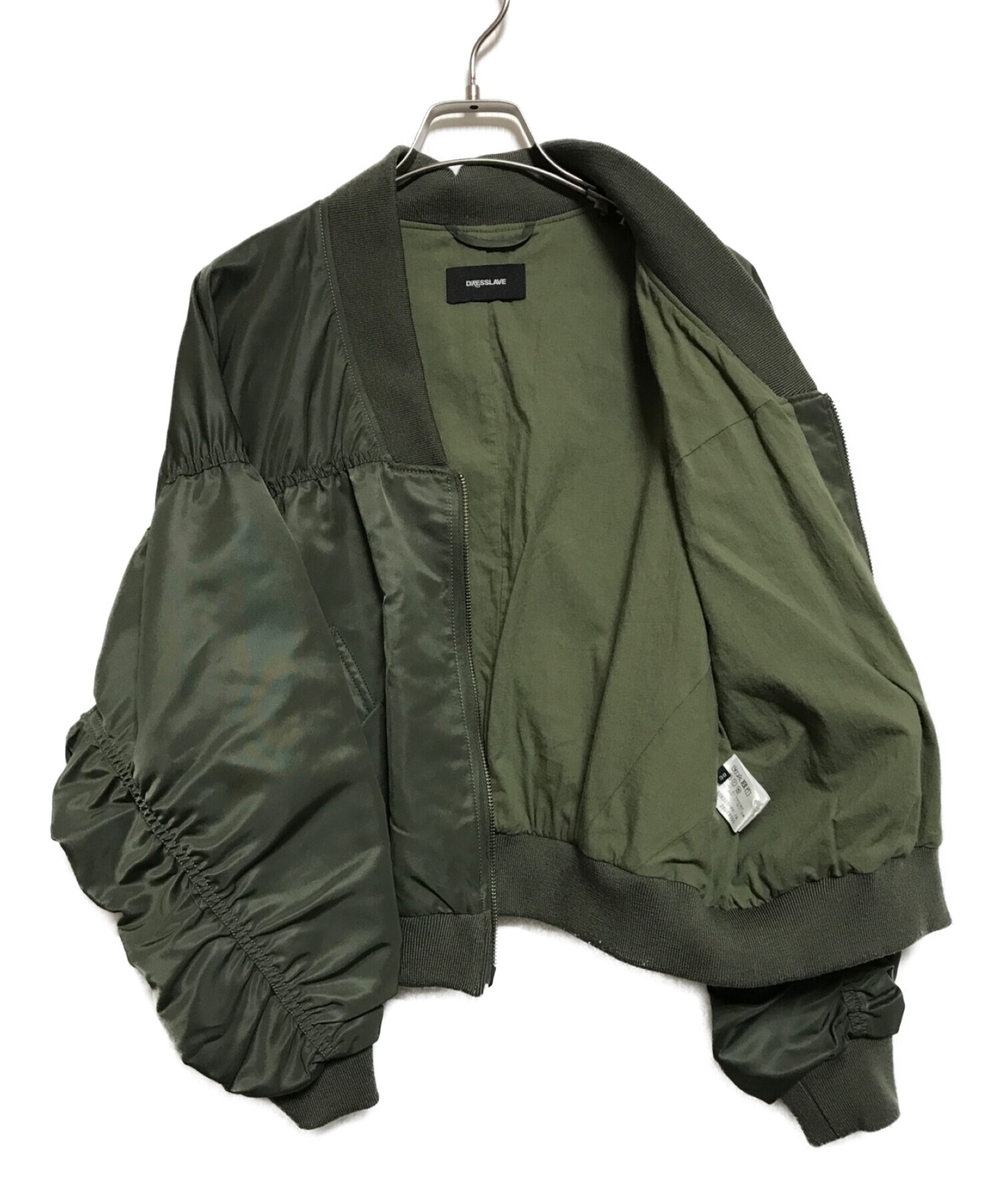 DRESSLAVE (ドレスレイブ) MA-1ジャケット カーキ サイズ:SIZE38
