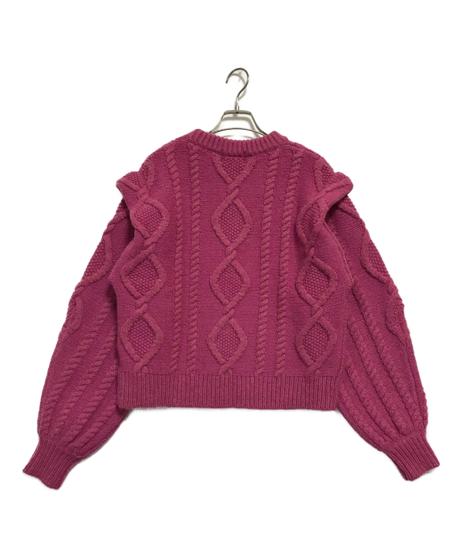 CLANE (クラネ) BELL SLEEVE TURTLE KNIT TOPS ピンク サイズ:1(下記参照)