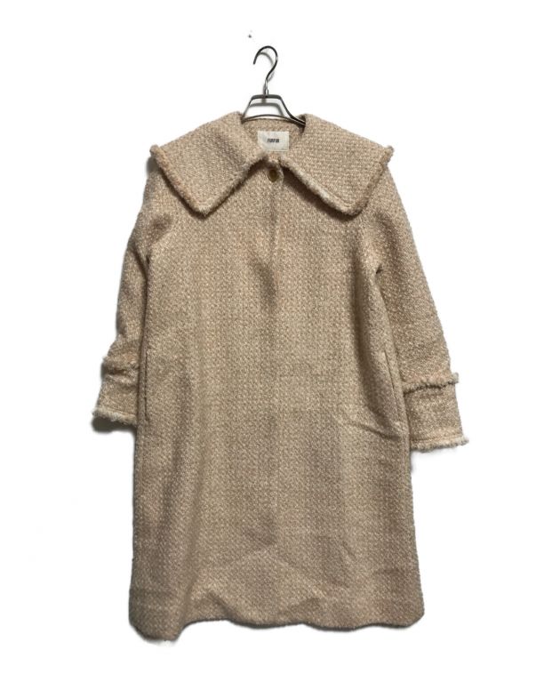 中古・古着通販】furfur (ファーファー) ビックカラーツイードコート 