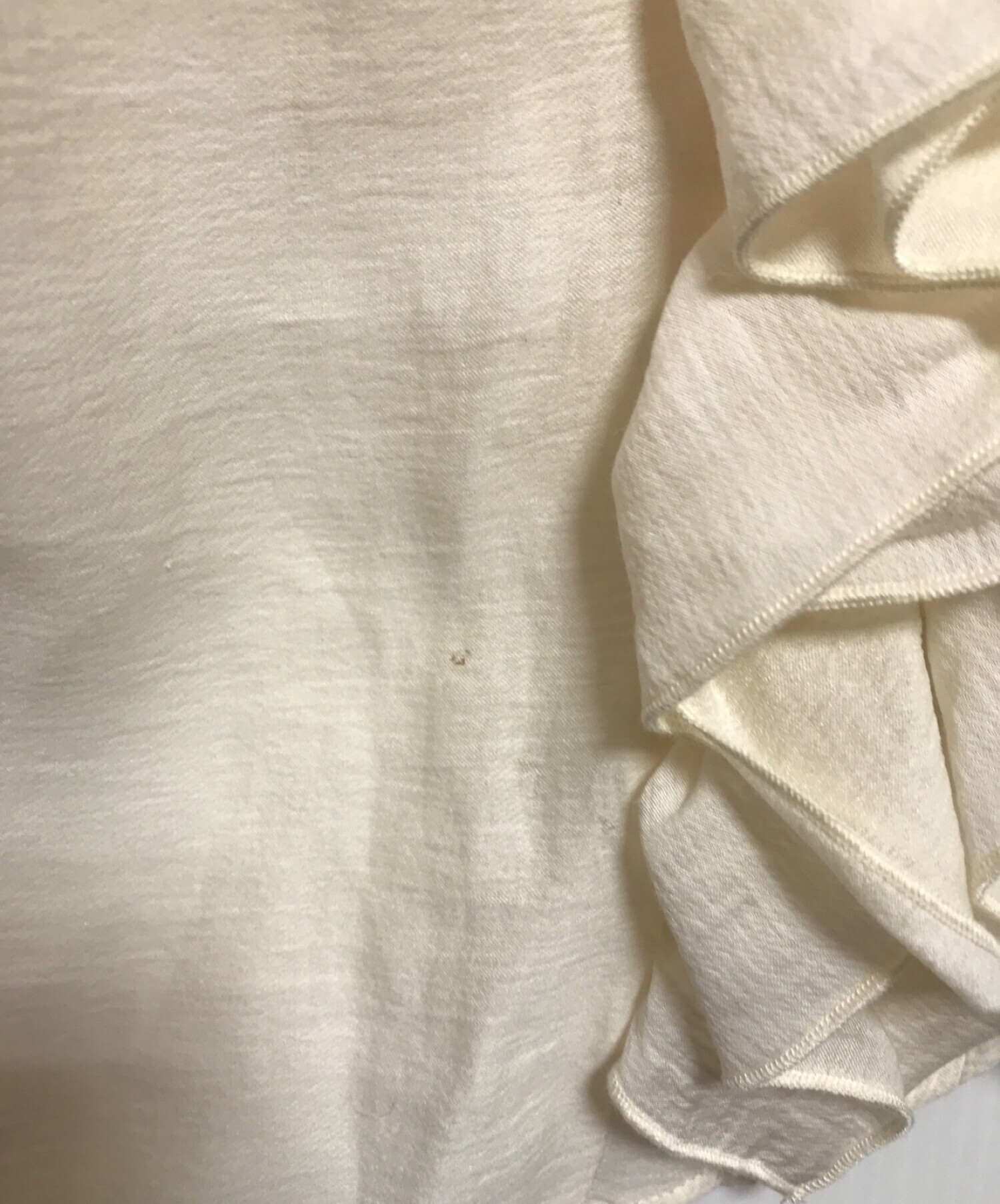 中古・古着通販】mistreass (ミストレアス) Back Lace-Up Frill Blouse 