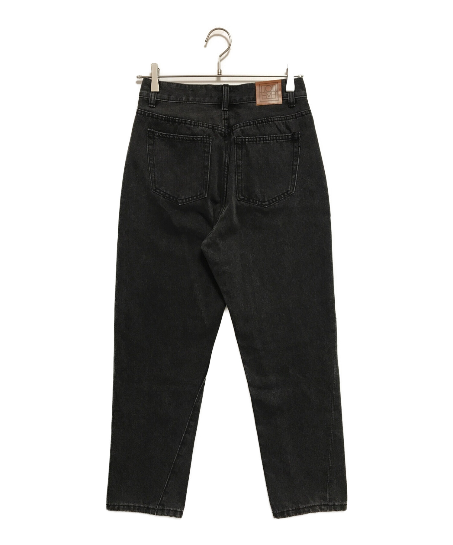 中古・古着通販】toteme (トーテム) Barrel Leg Denim ブラック サイズ 