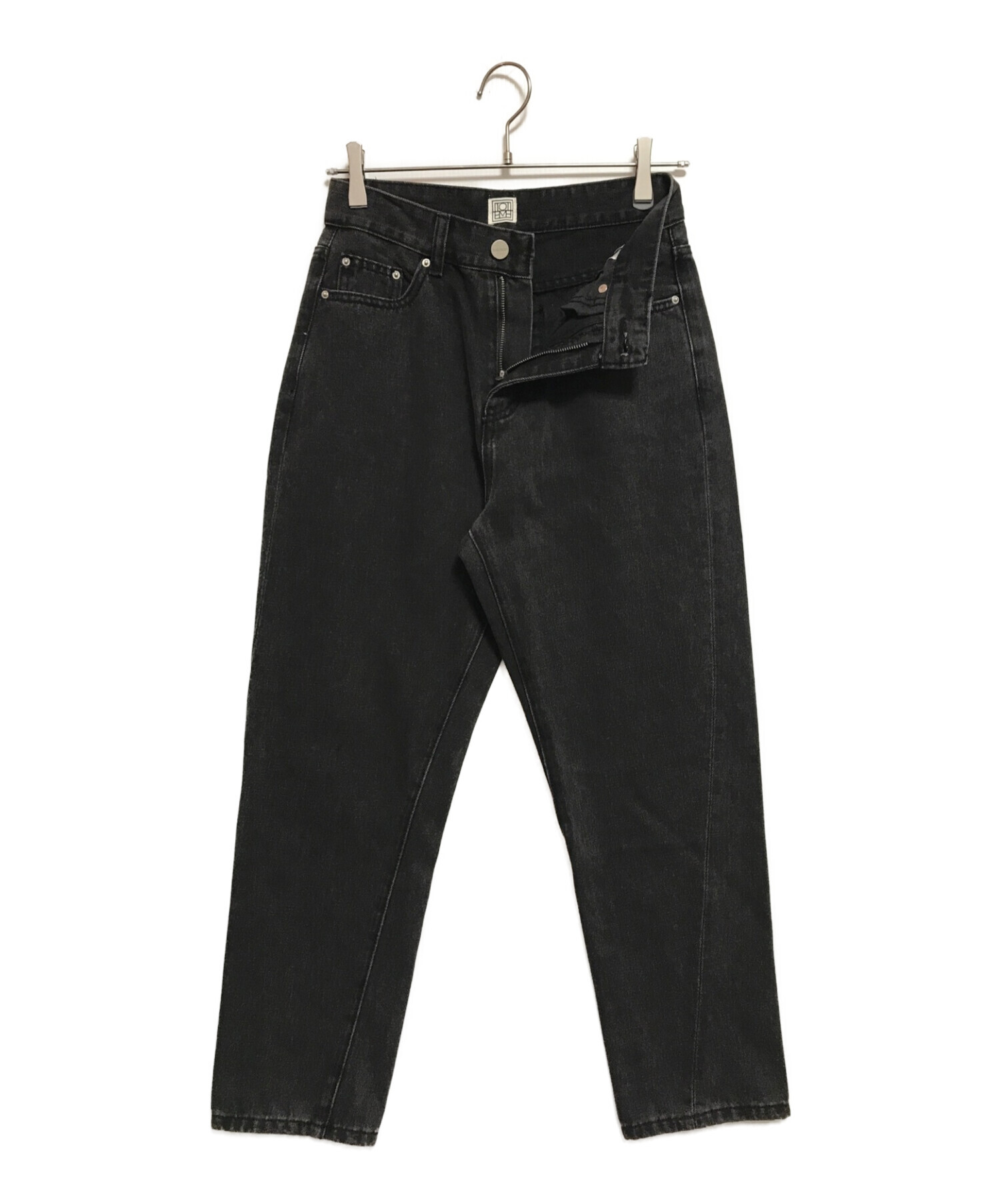中古・古着通販】toteme (トーテム) Barrel Leg Denim ブラック サイズ 