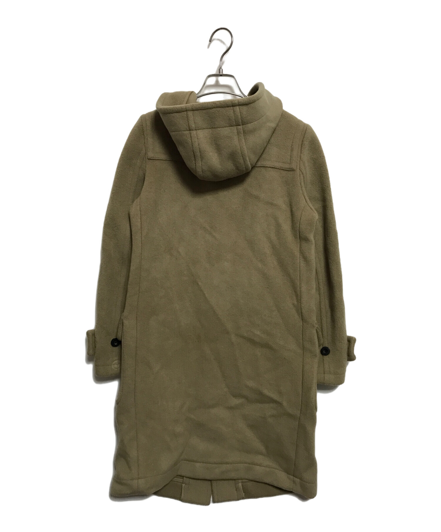 中古・古着通販】HYKE (ハイク) フーデットダッフルコート ベージュ 