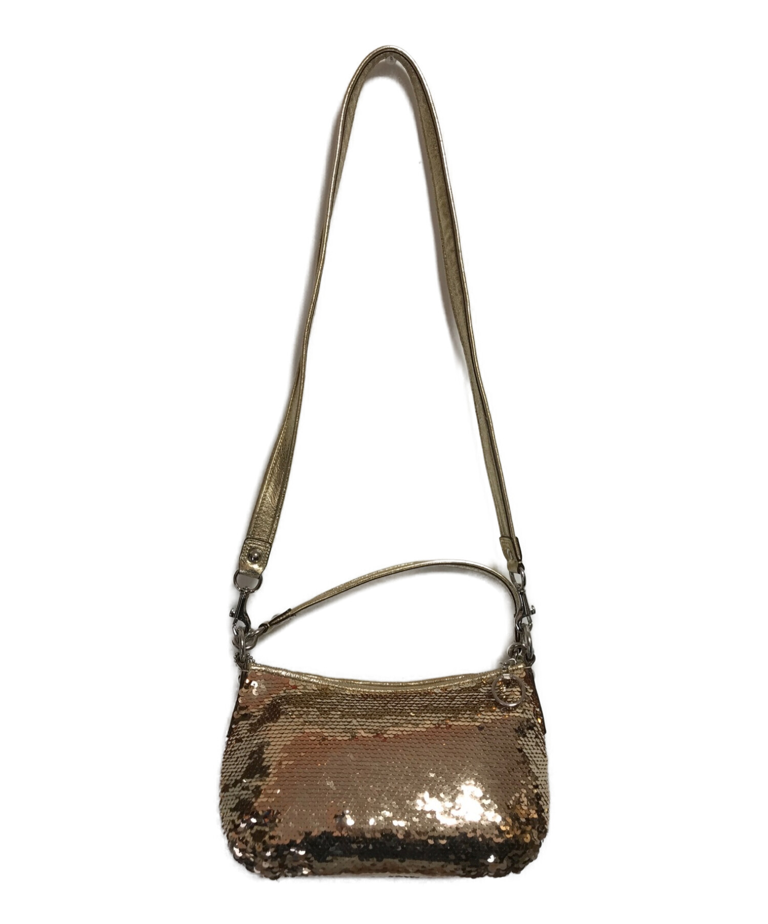 中古・古着通販】COACH (コーチ) 2WAYスパンコールショルダーバッグ 
