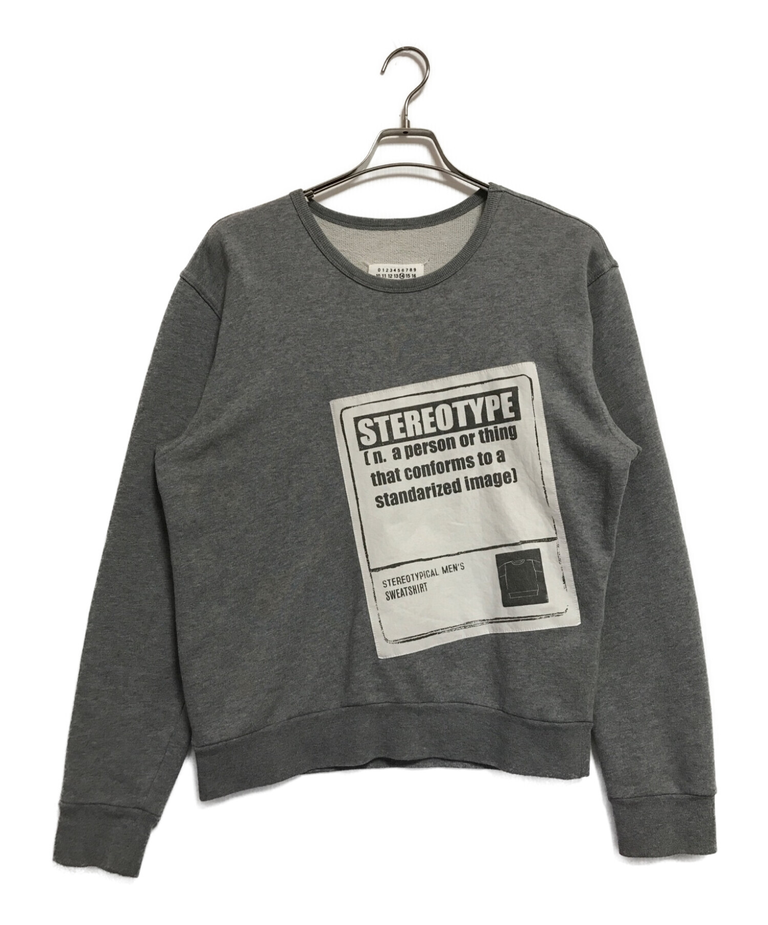 名作・未使用タグ付】Maison Margiela スウェット ステレオタイプ
