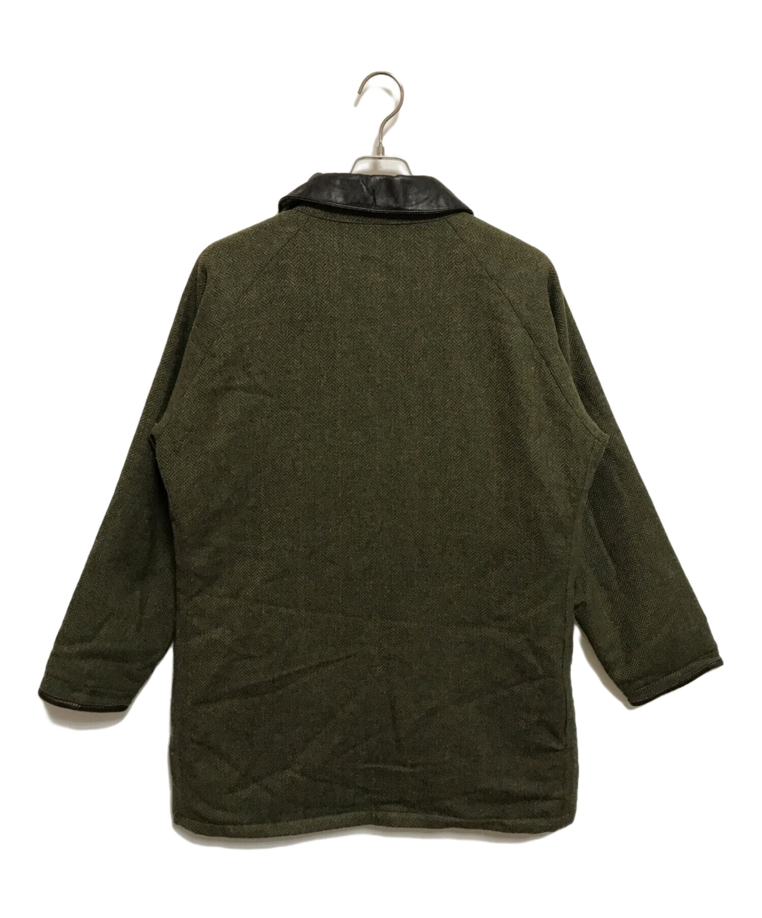 中古・古着通販】Barbour (バブアー) レザー切替ツイードジャケット 