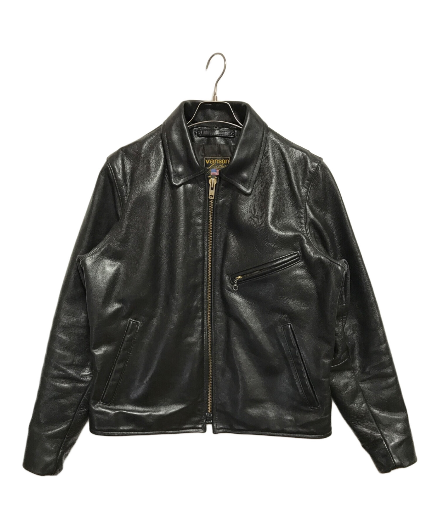 程度良好！】VANSONENF バンソン レザージャケットサイズ42 XL