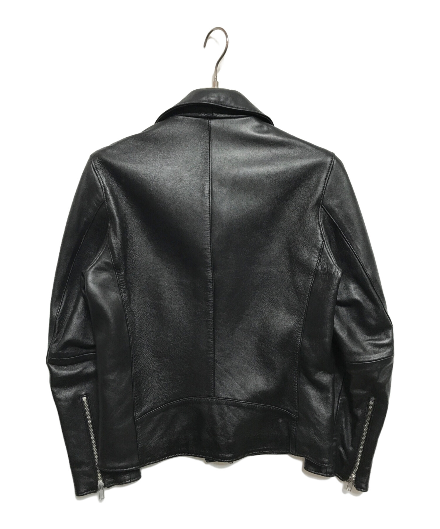 LIDNM◇ダブルライダースジャケット/M/羊革/BLK/無地/L17SS-22 Amazon 