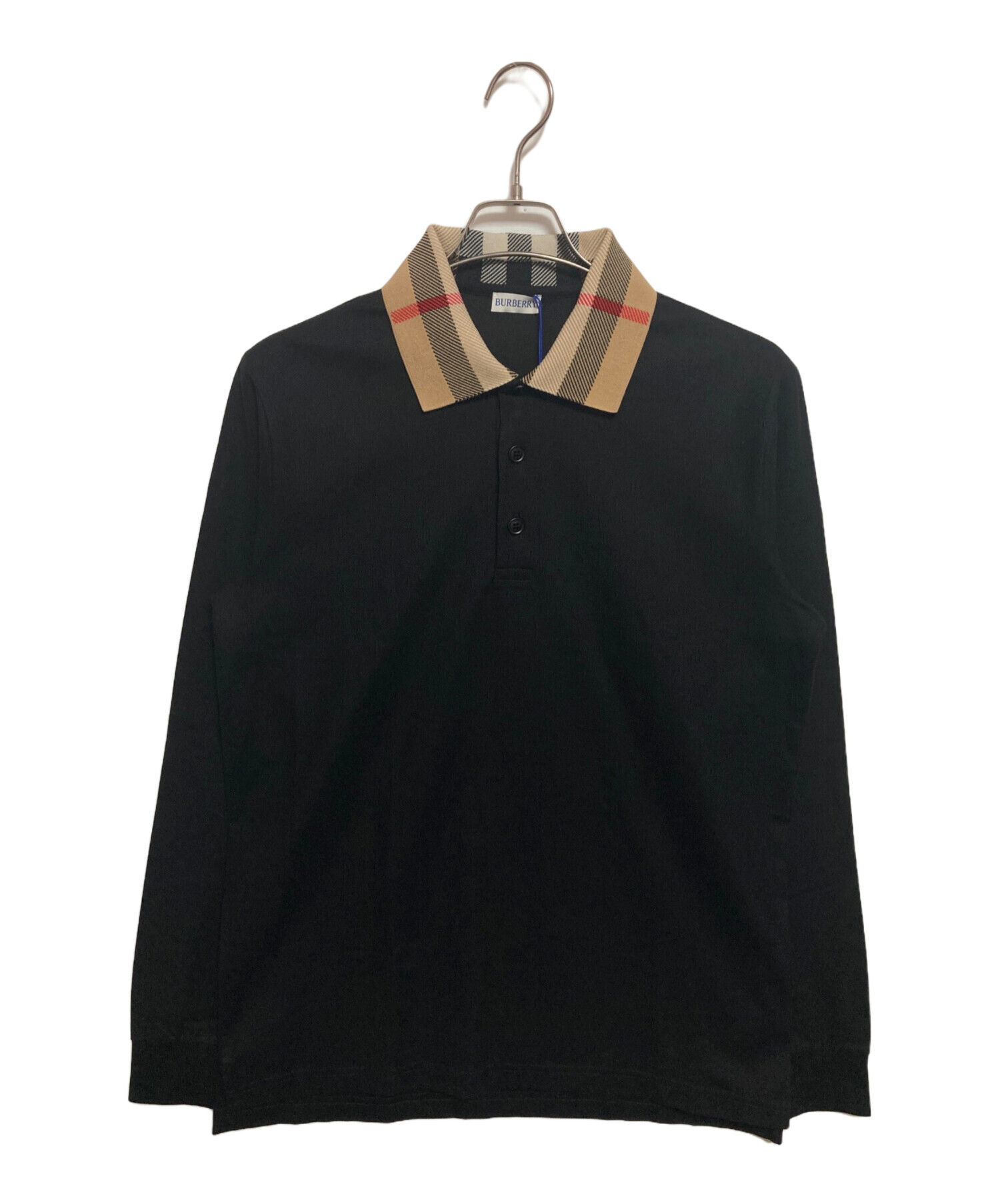 中古・古着通販】BURBERRY (バーバリー) コットン ポロシャツ ブラック 