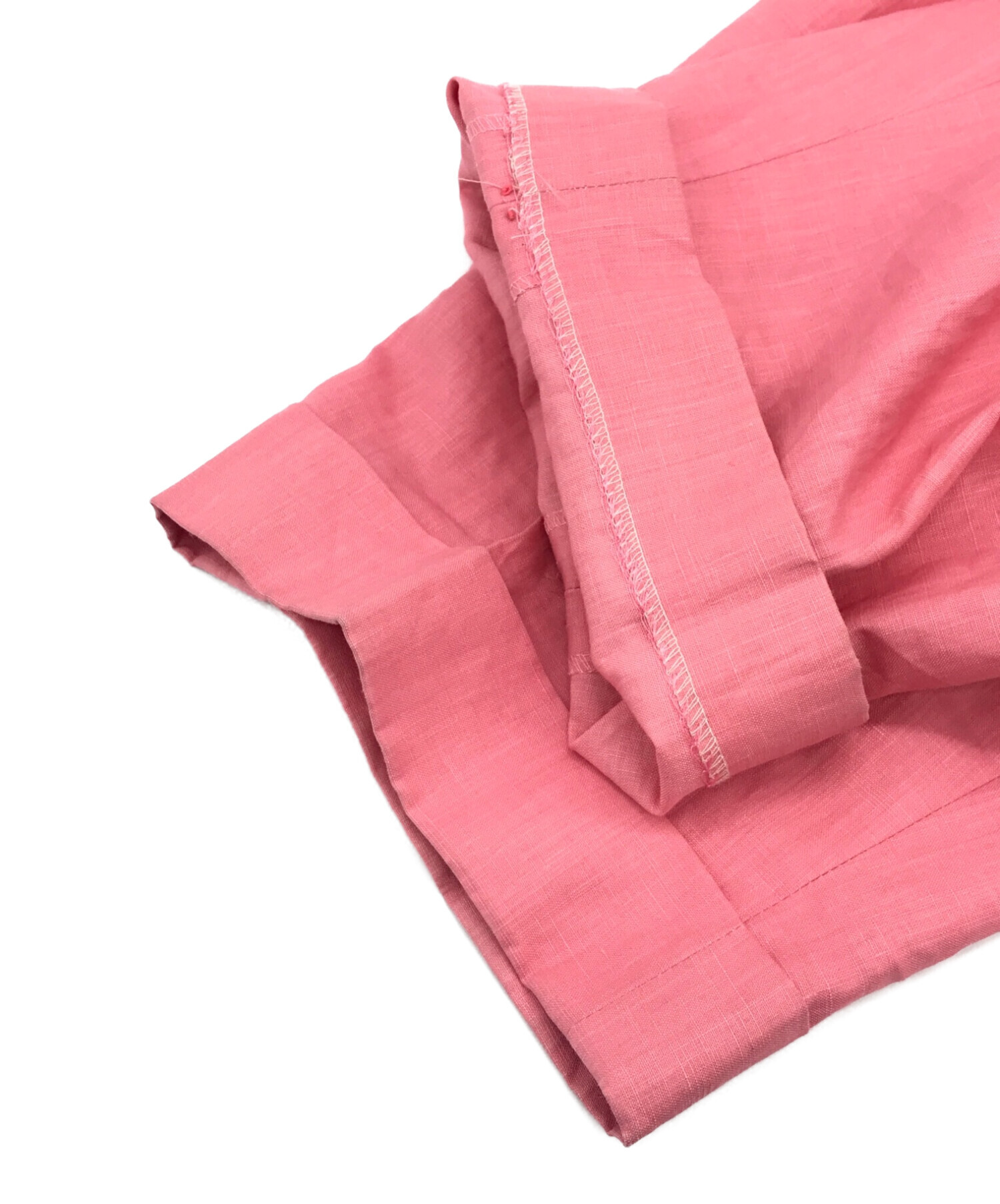 INSCRIRE (アンスクリア) Linen Coating Pegtop Pants ピンク サイズ:36