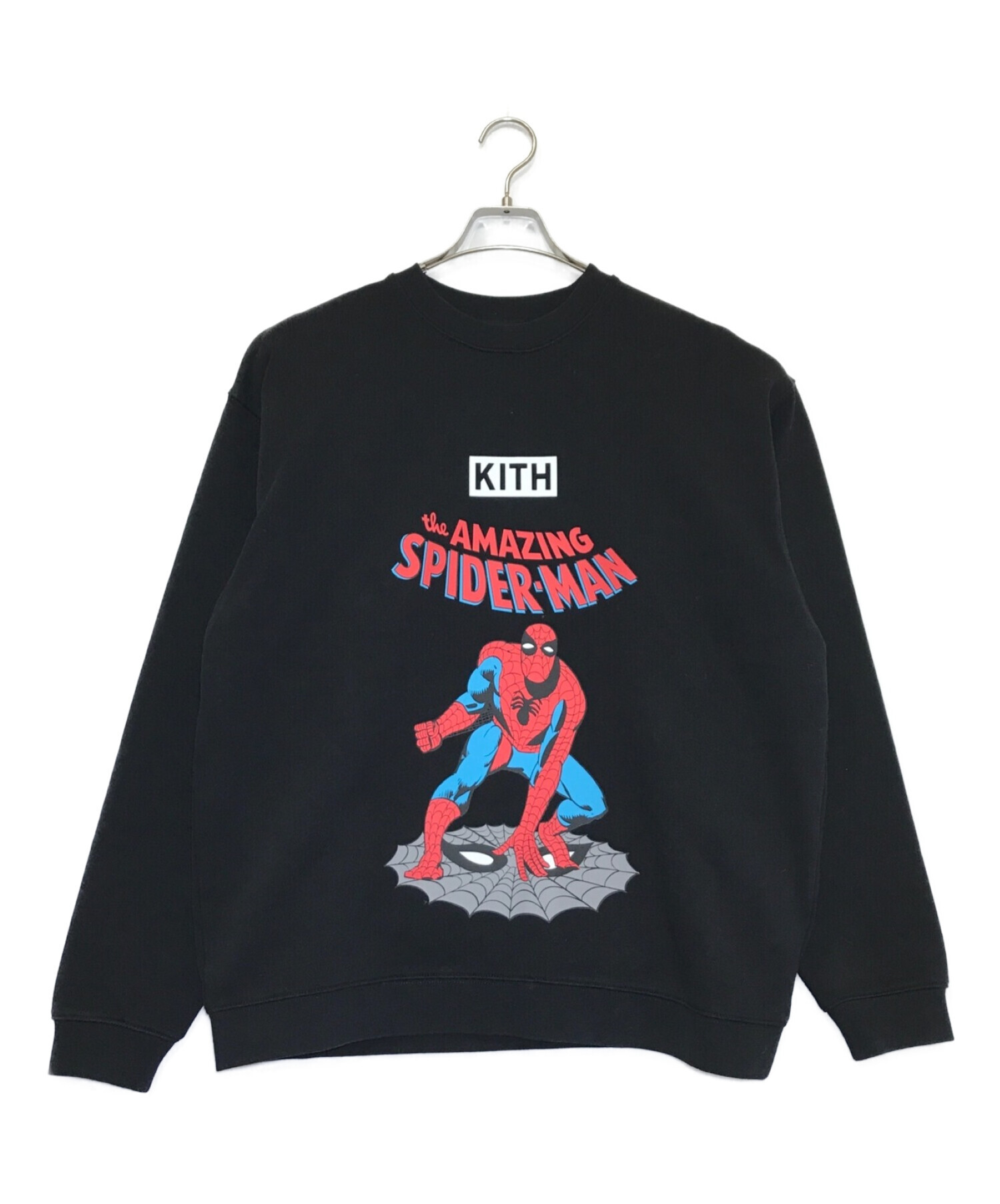 Kith × Marvel Spider-Man (キス×マーベルスパイダーマン) スパイダーマンスウェット ブラック サイズ:下記参照