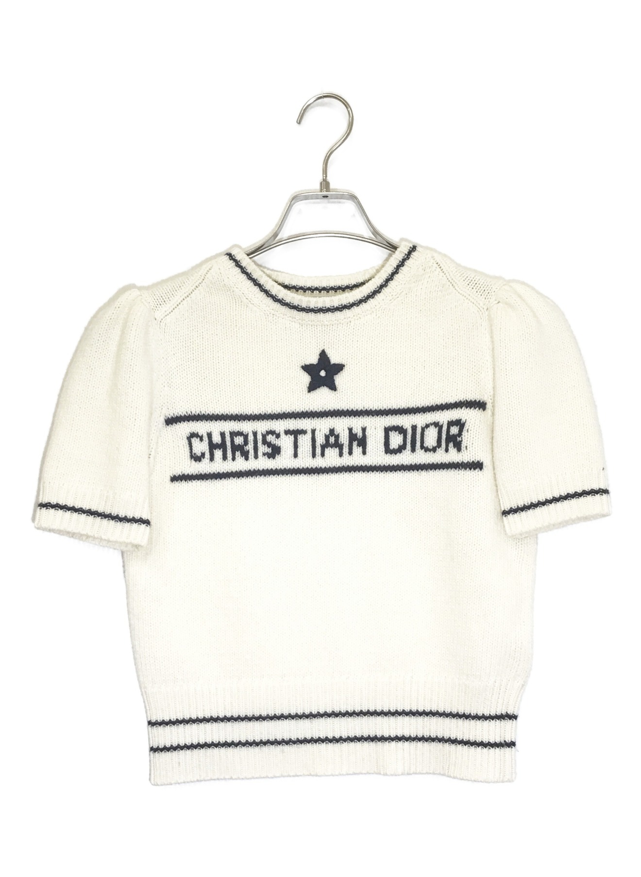Christian Dior (クリスチャン ディオール) カシミヤウールS/Sニット ホワイト サイズ:I40
