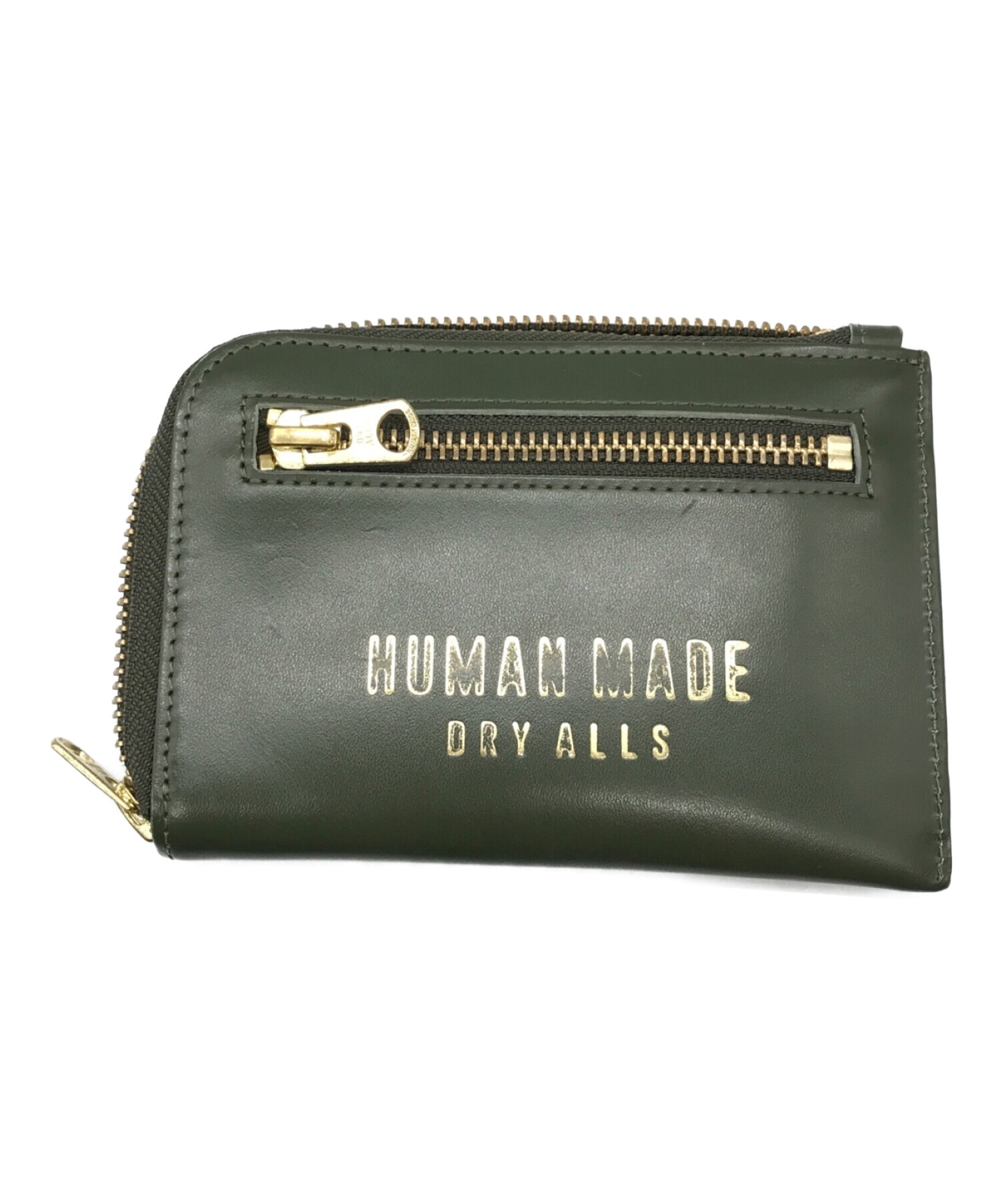 HUMAN MADE (ヒューマンメイド) leather wallet オリーブ サイズ:下記参照
