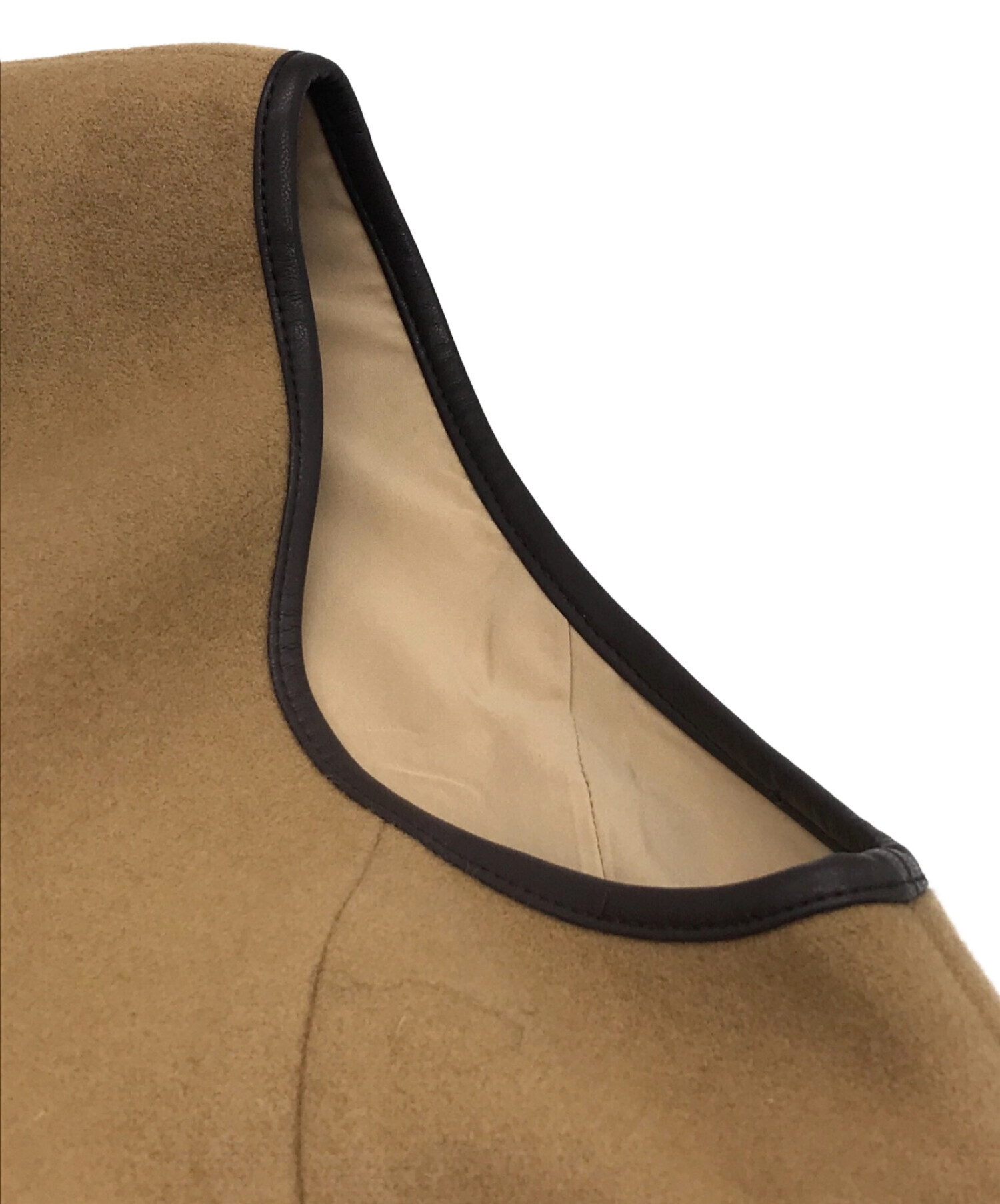 中古・古着通販】CLANE (クラネ) PIPING GILLET BUSTIER ブラウン 