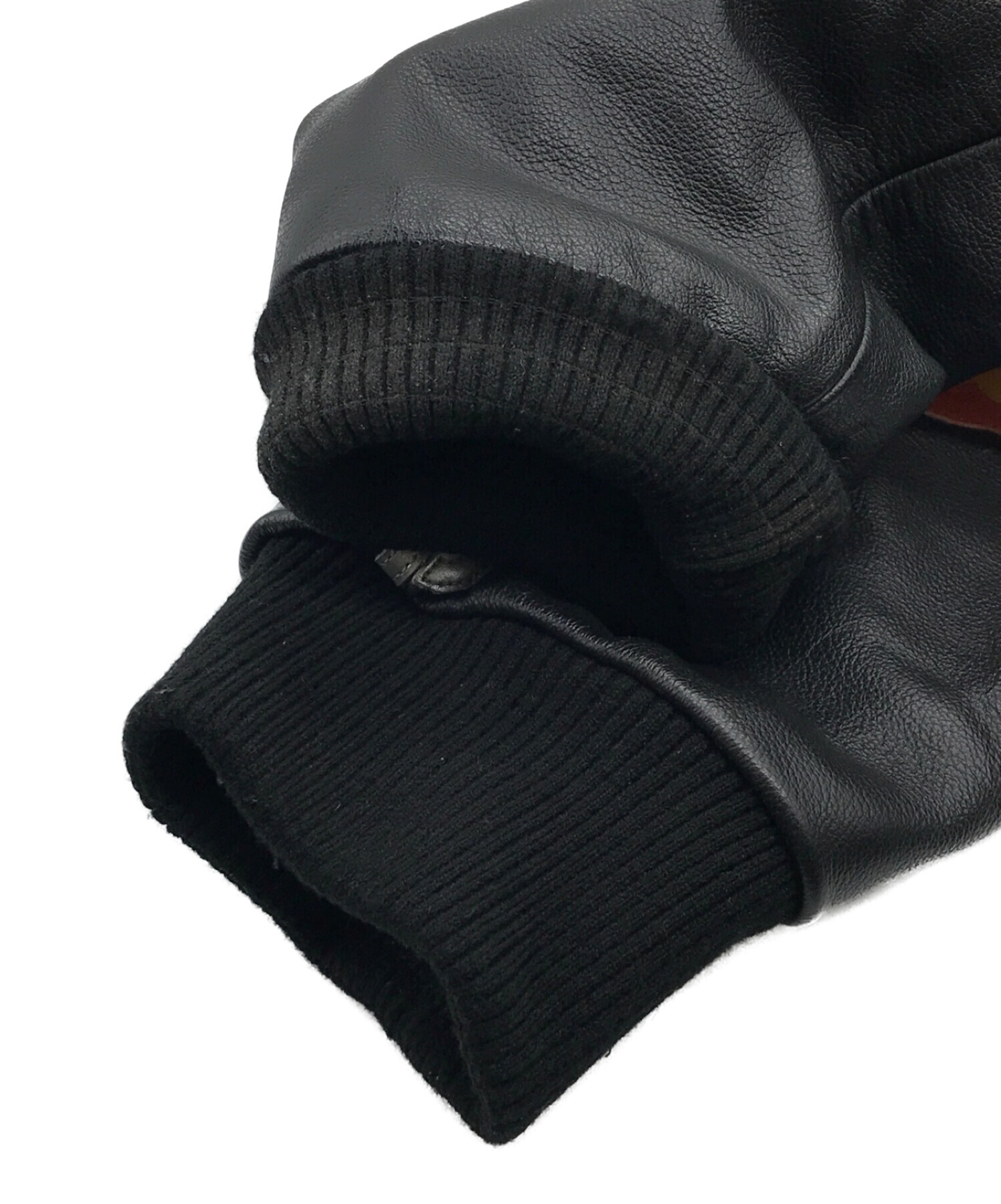 Supreme×VANSON (シュプリーム×バンソン) Leathers Ghost Rider Jacket ブラック サイズ:XL