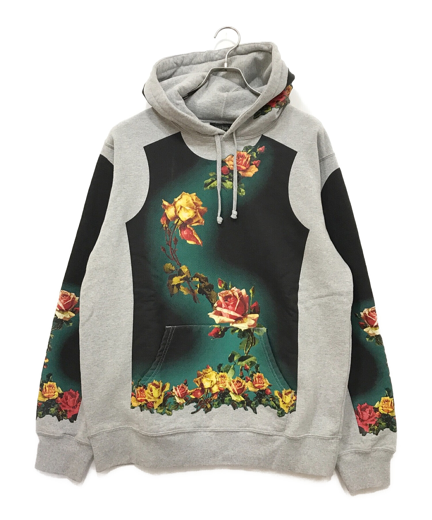 SUPREME (シュプリーム) Jean Paul GAULTIER (ジャンポールゴルチエ) Floral Print Hooded  Sweatshirt グレー サイズ:L