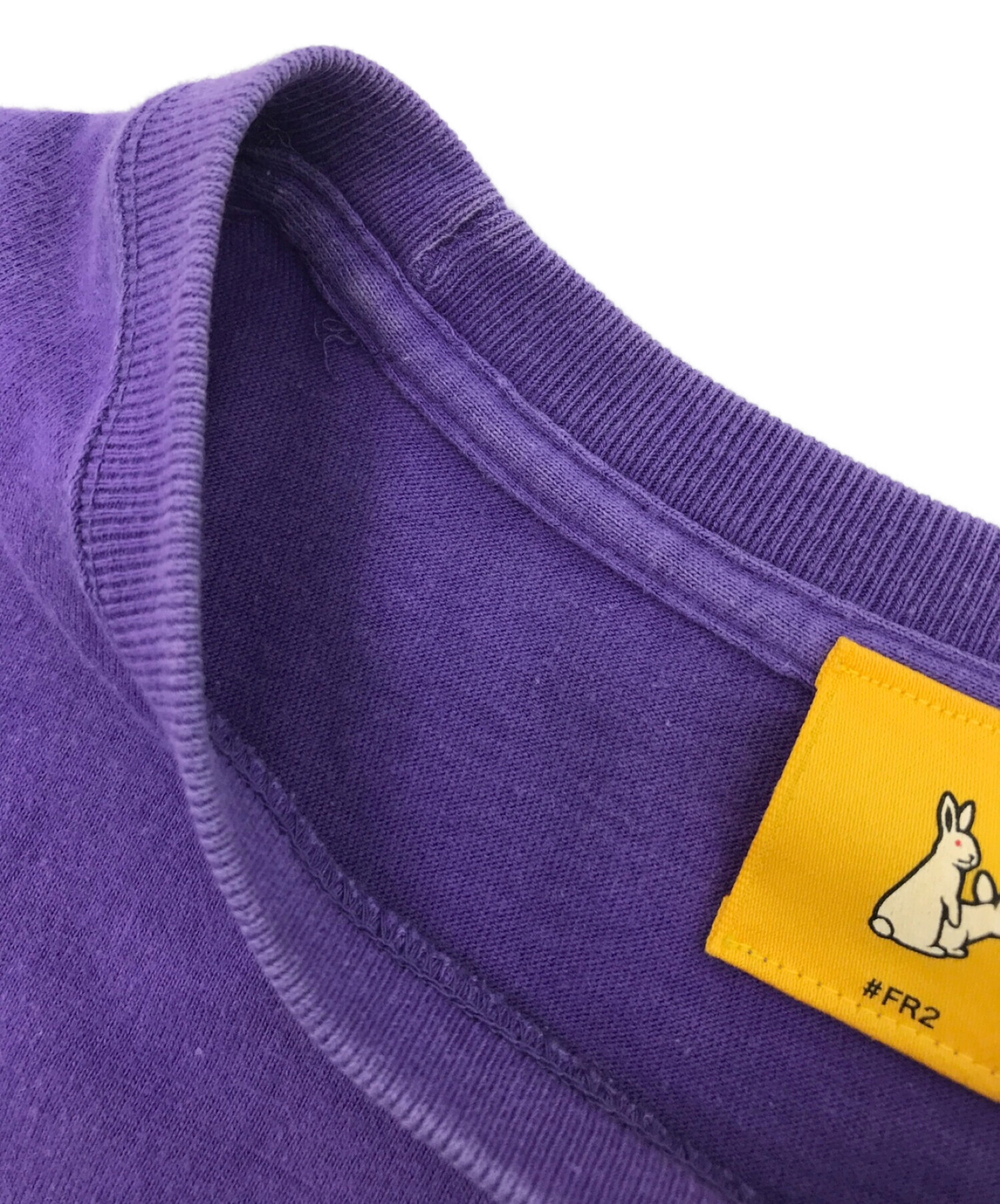 ホットセール 【希少デザイン】FR2 デカプリント 半袖 Tシャツ 紫
