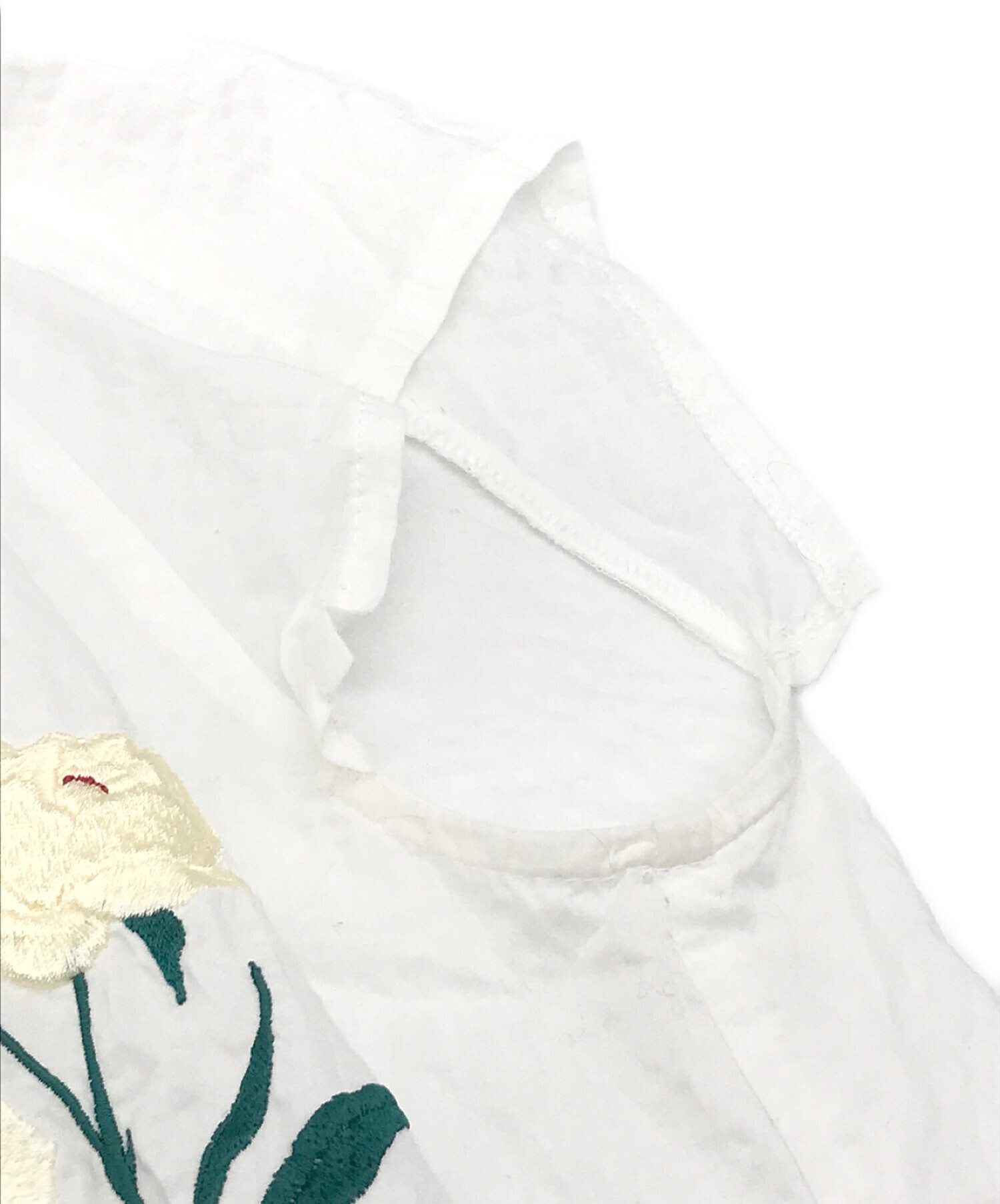 iCONOLOGY (イコノロジー) 花を着るブラウス 芍薬 ホワイト サイズ:F