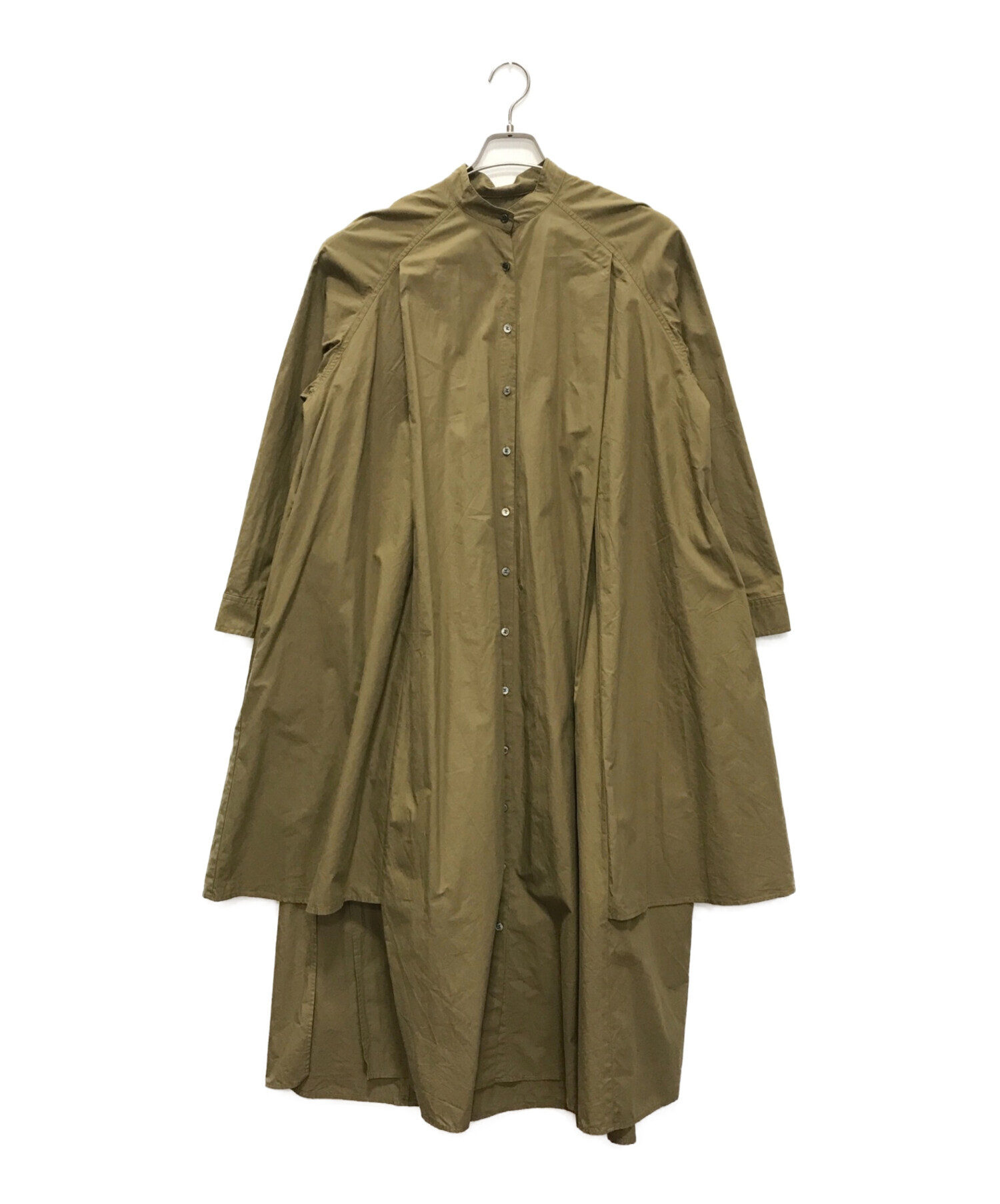 ETRE TOKYO デザインタックシャツワンピース カーキ 1665579926.jpg