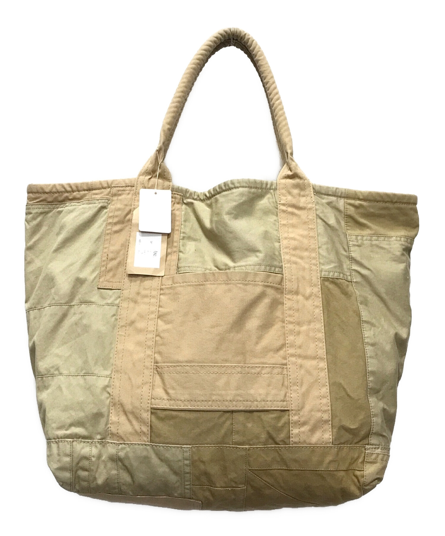 hobo (ホーボー) CARRY-ALL TOTE L UPCYCLED FRENCH ARMY CLOTH ベージュ サイズ:下記参照 未使用品